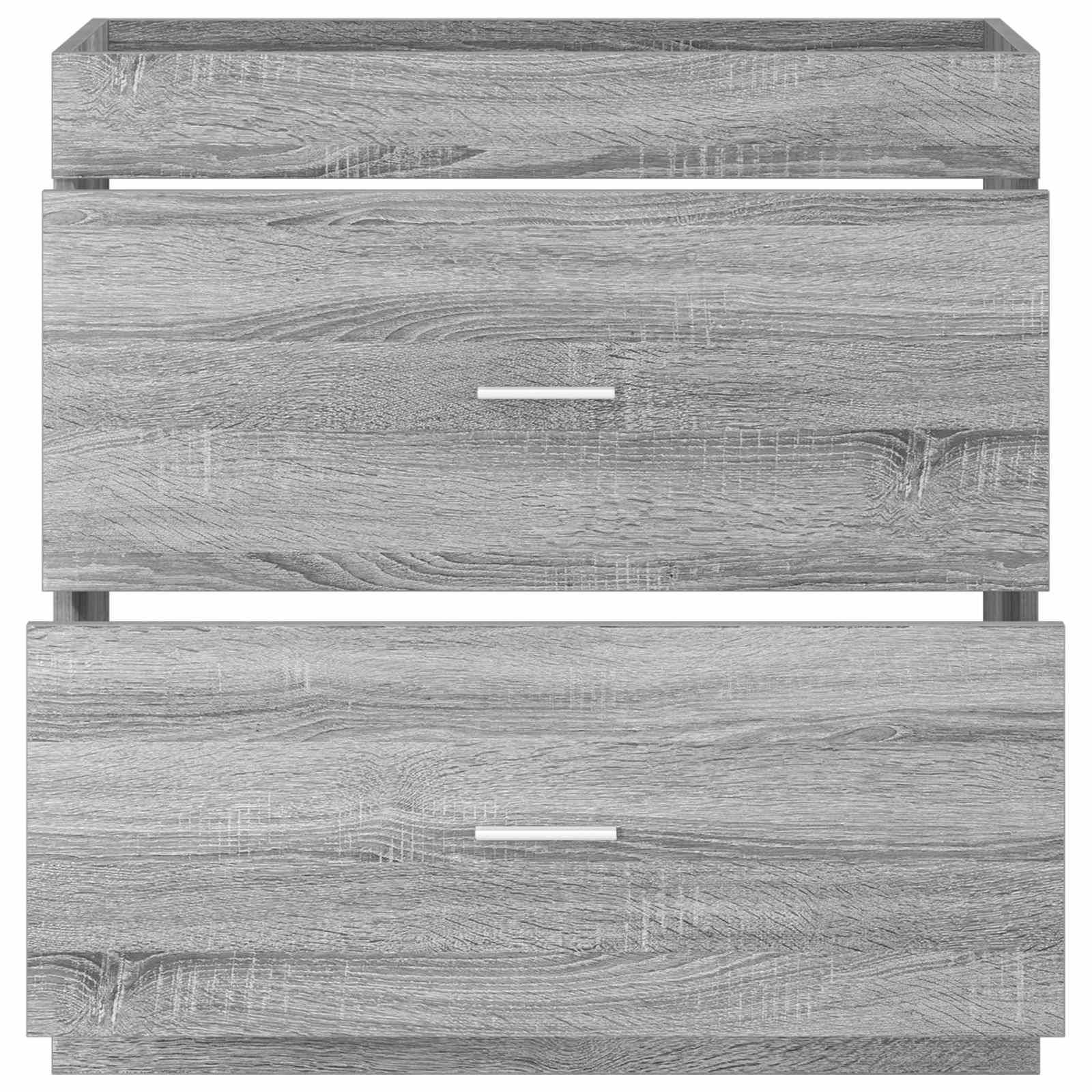 vidaXL Badunterschrank Grau Sonoma 78,5 x 37,5 x 81 cm Holzwerkstoff