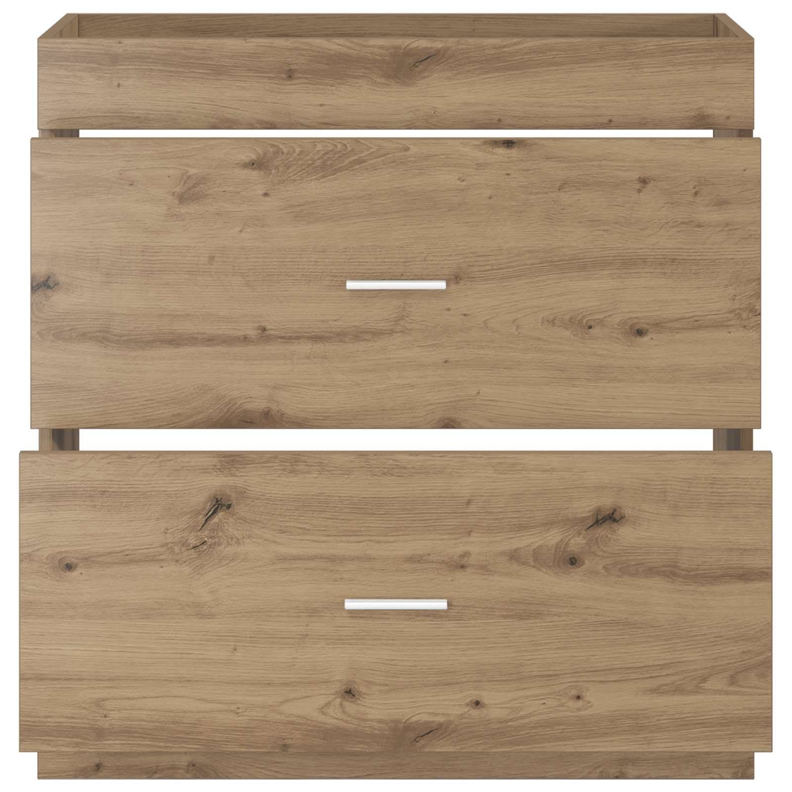 vidaXL Badunterschrank Artisan-Eiche 78,5 x 37,5 x 81 cm Holzwerkstoff