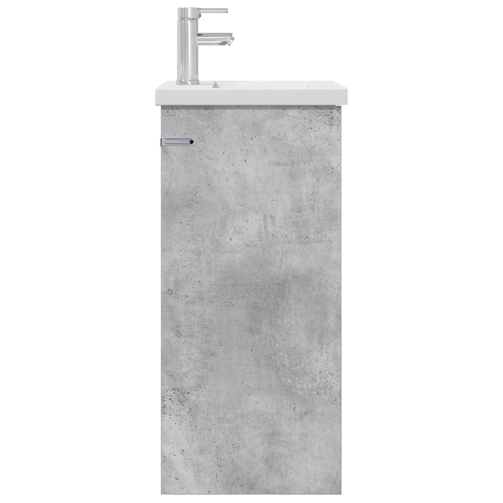 vidaXL Badezimmerschrank mit Waschbecken Betongrau 42 x 40 x 84,5 cm