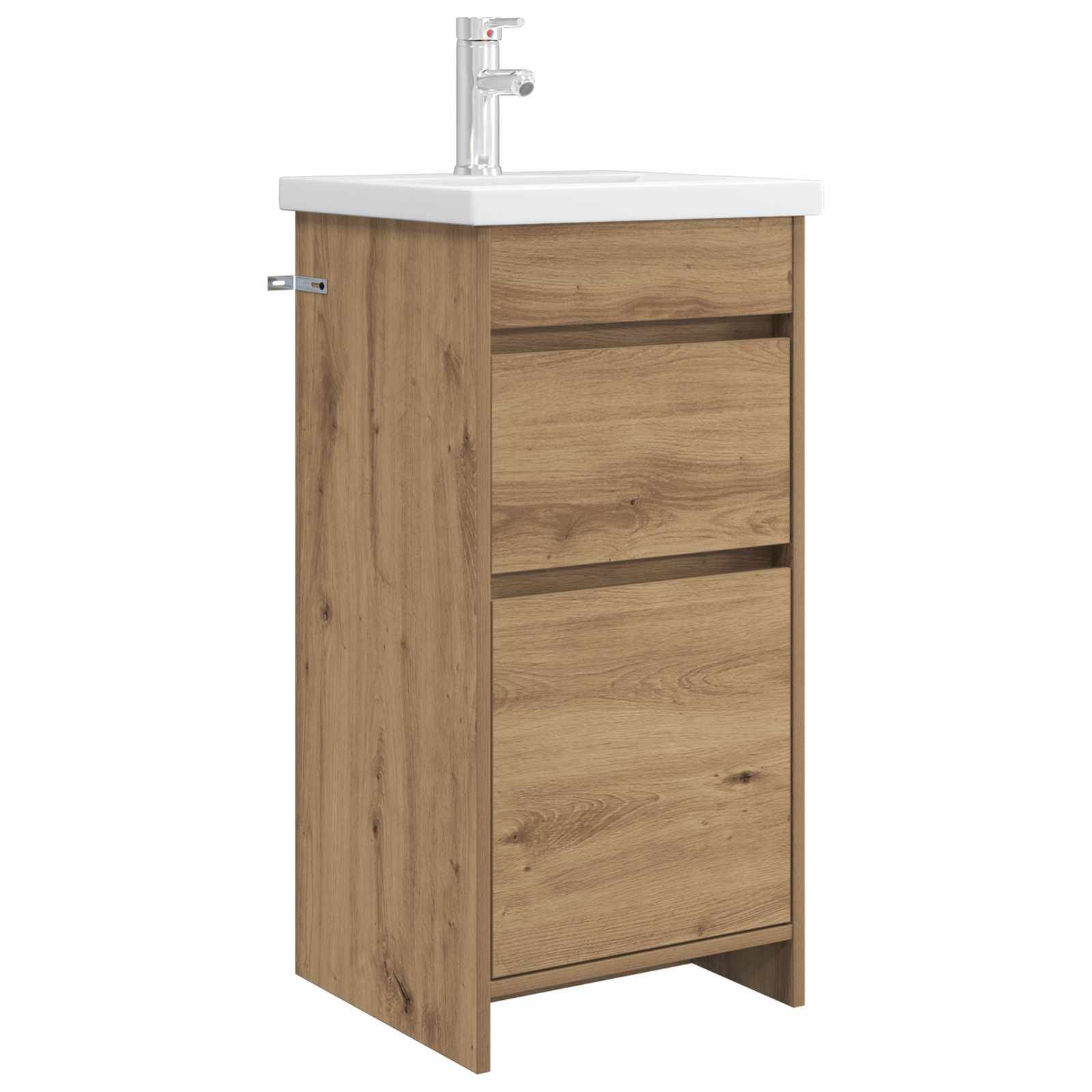 vidaXL Badezimmerschrank mit Waschbecken Artisan-Eiche
