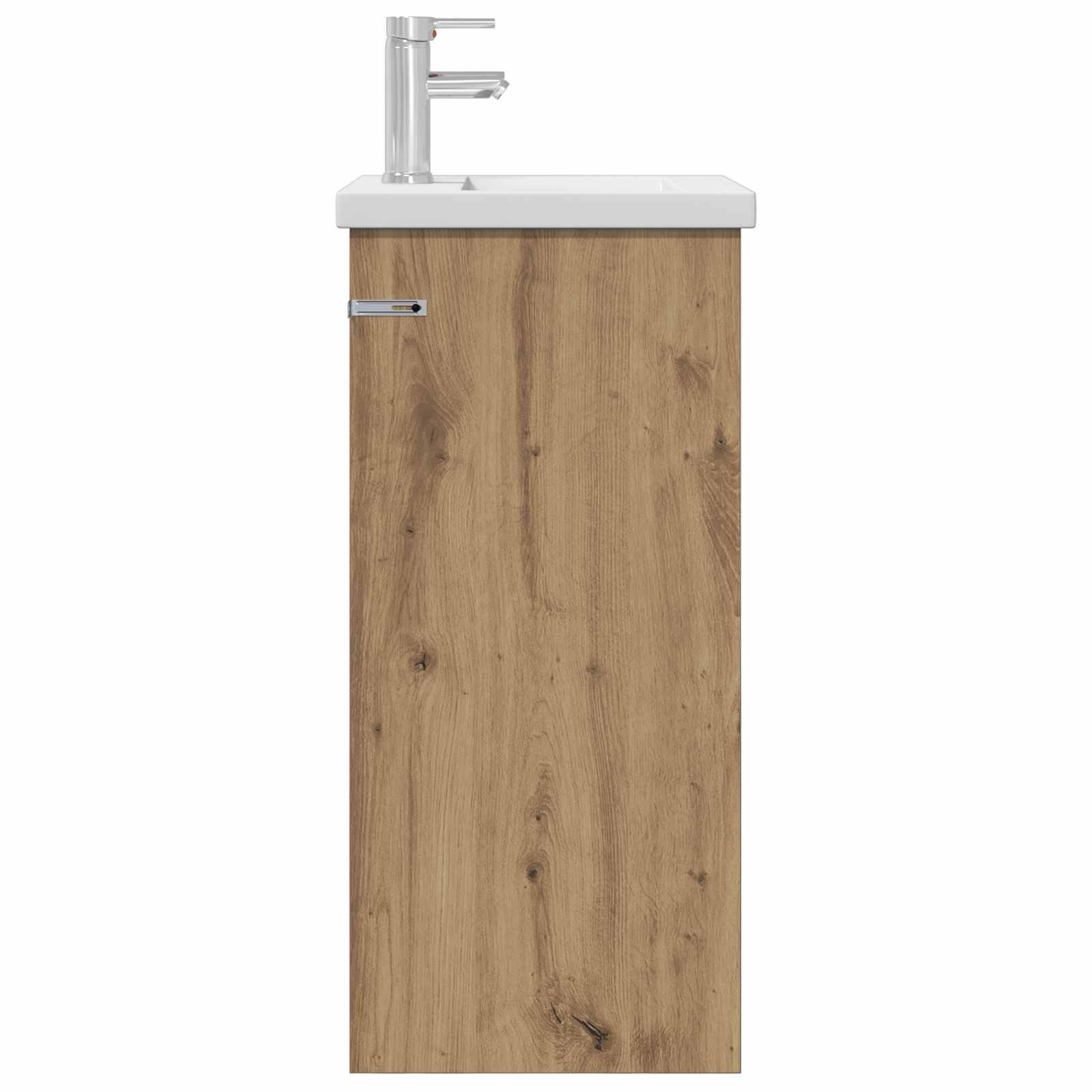 vidaXL Badezimmerschrank mit Waschbecken Artisan-Eiche