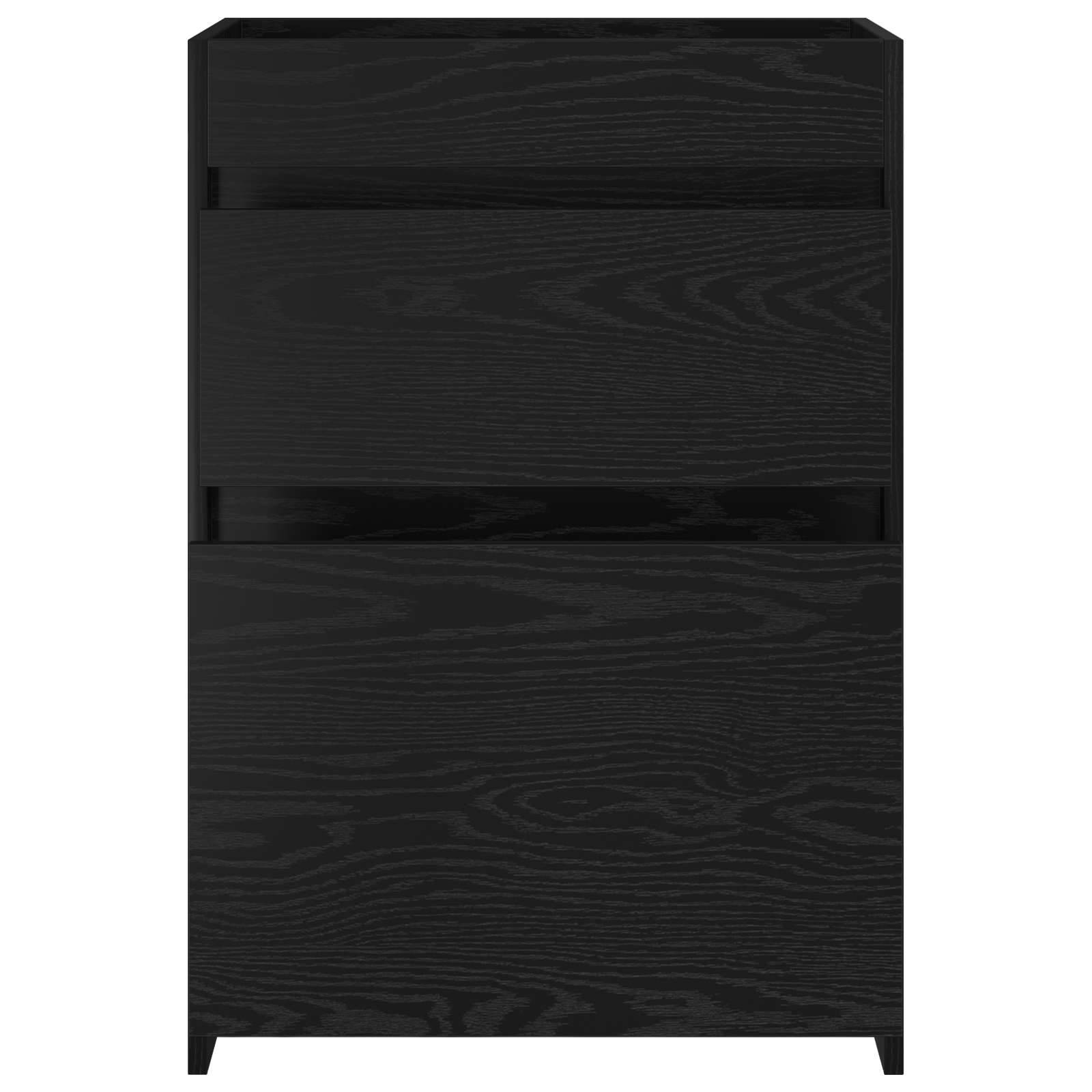 vidaXL Badunterschrank Schwarze Eiche 56 x 37,5 x 81 cm Holzwerkstoff