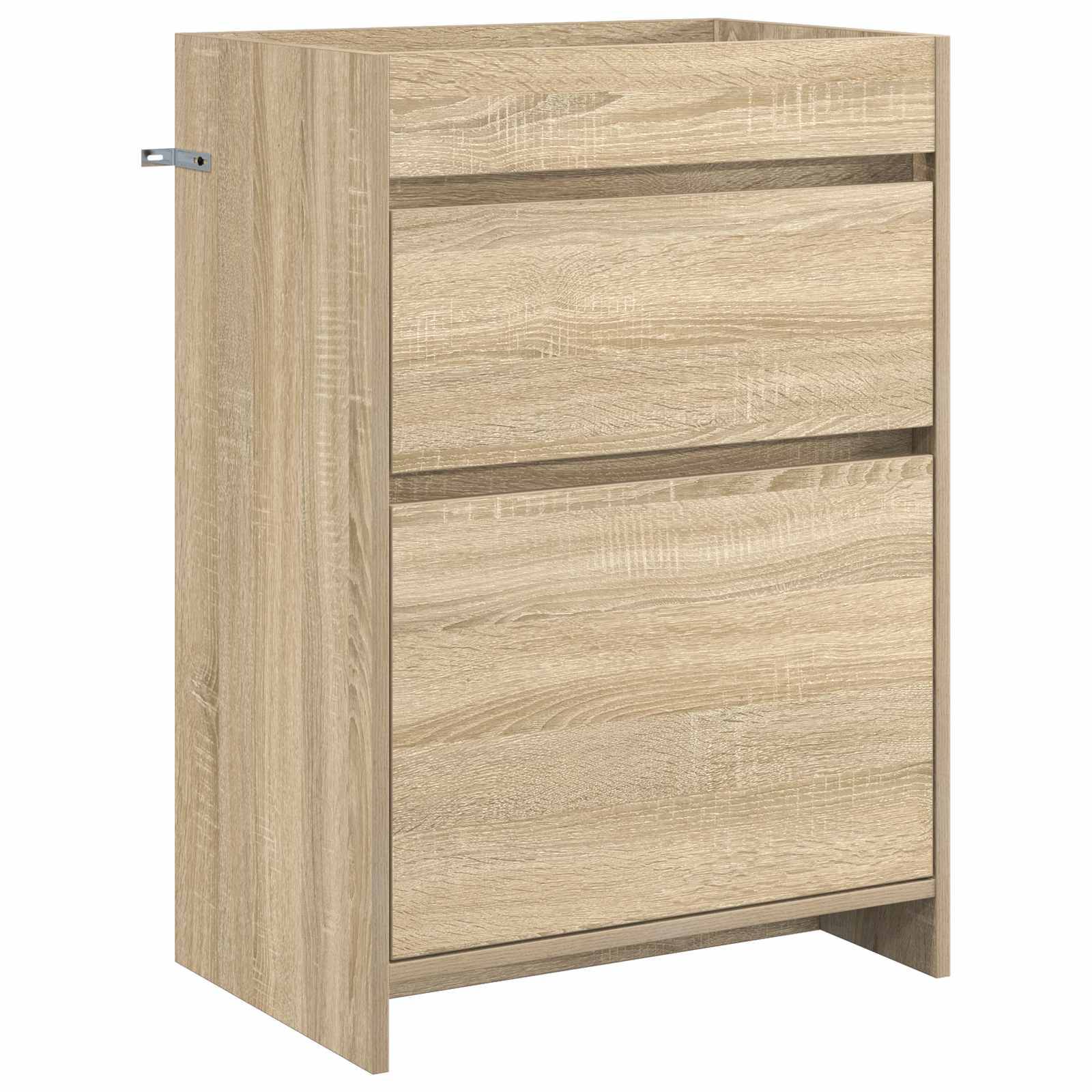 vidaXL Badunterschrank Sonoma-Eiche 56 x 37,5 x 81 cm Holzwerkstoff