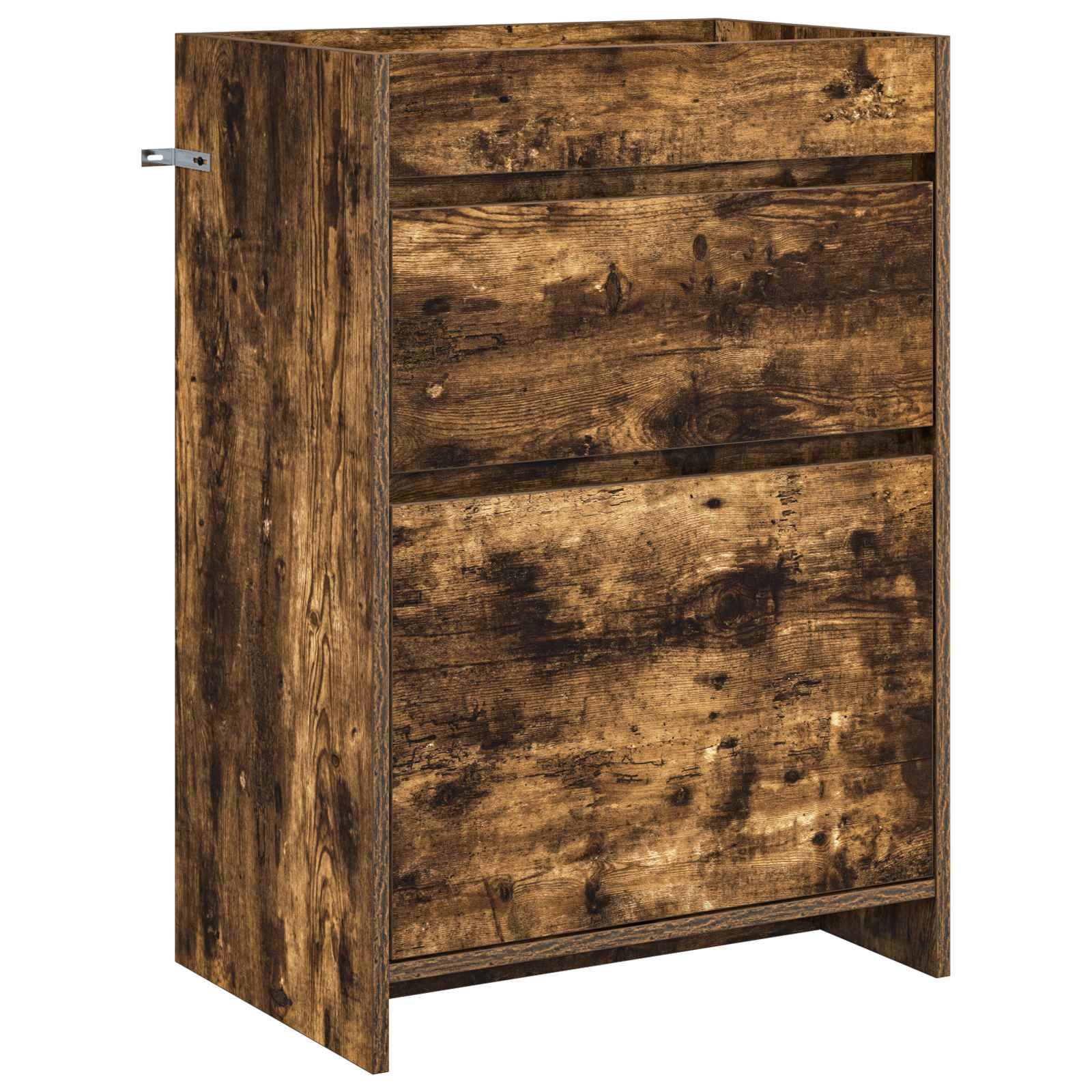 vidaXL Badunterschrank Geräucherte Eiche 56 x 37,5 x 81 cm