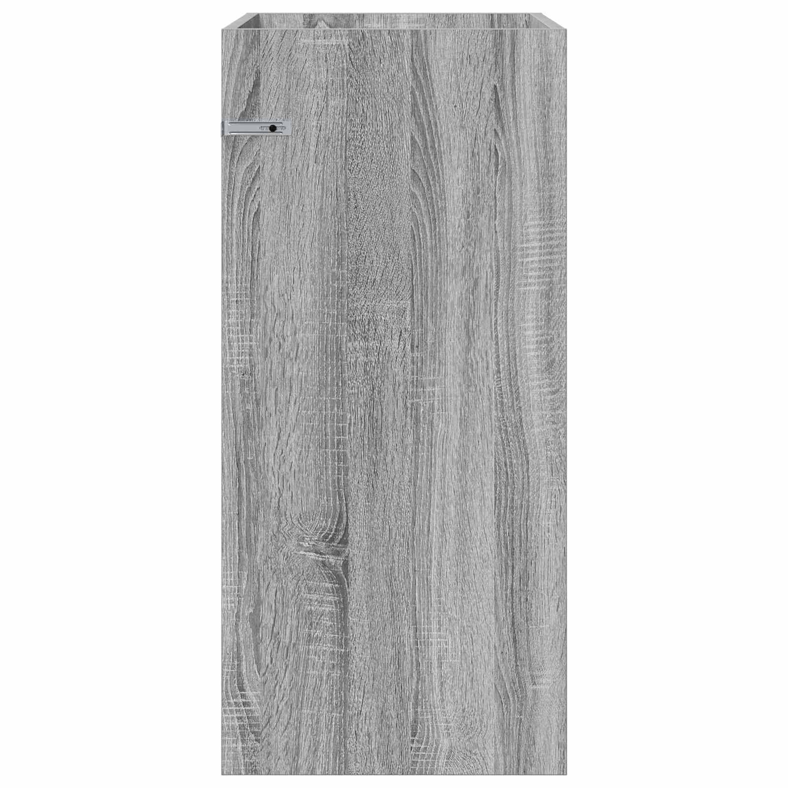vidaXL Badunterschrank Grau Sonoma 56 x 37,5 x 81 cm Holzwerkstoff