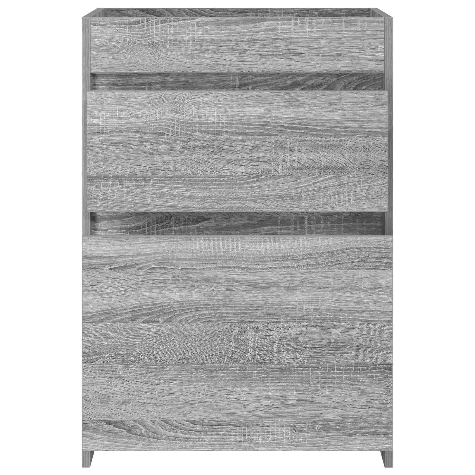 vidaXL Badunterschrank Grau Sonoma 56 x 37,5 x 81 cm Holzwerkstoff