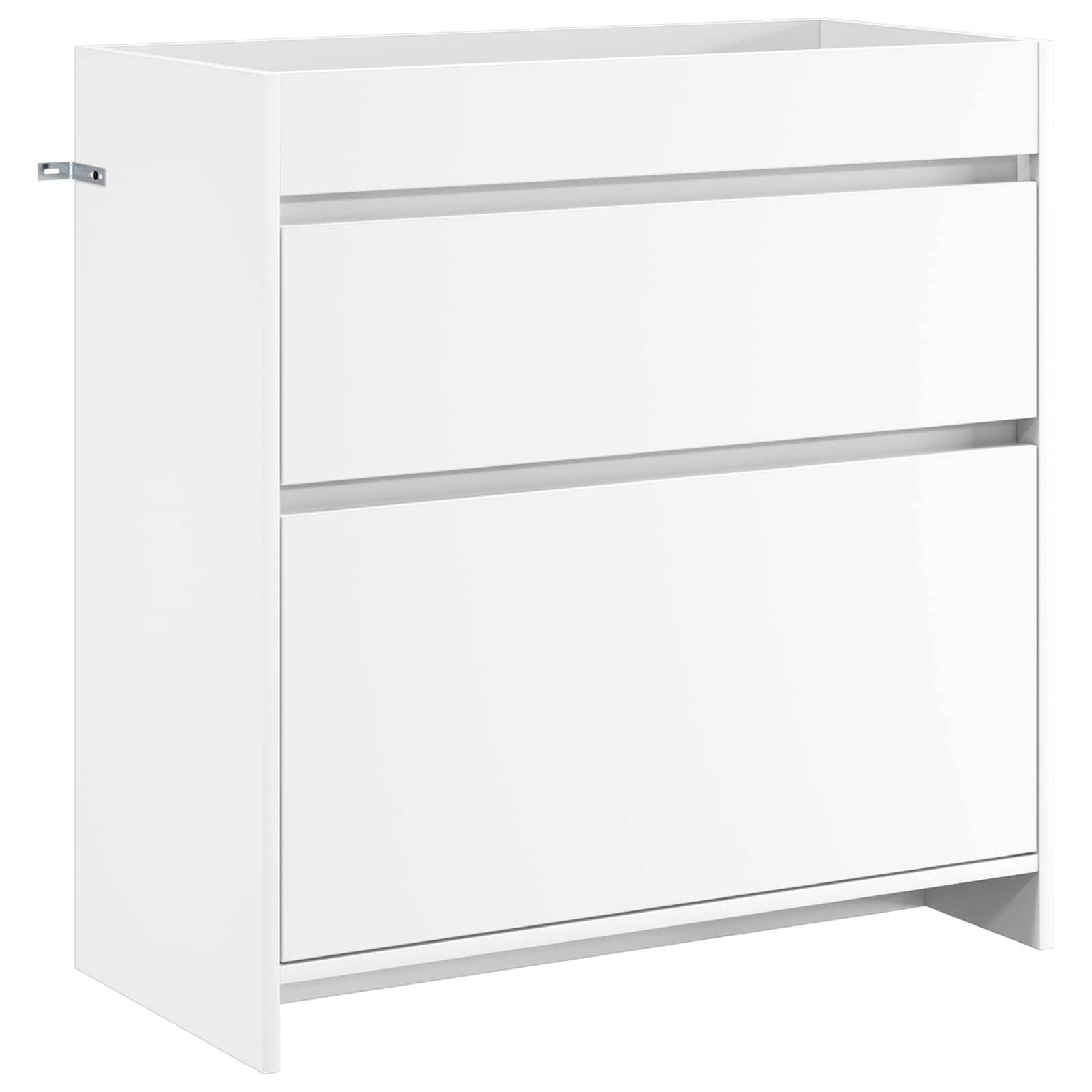 vidaXL Badunterschrank Weiß 78,5 x 37,5 x 81 cm Holzwerkstoff