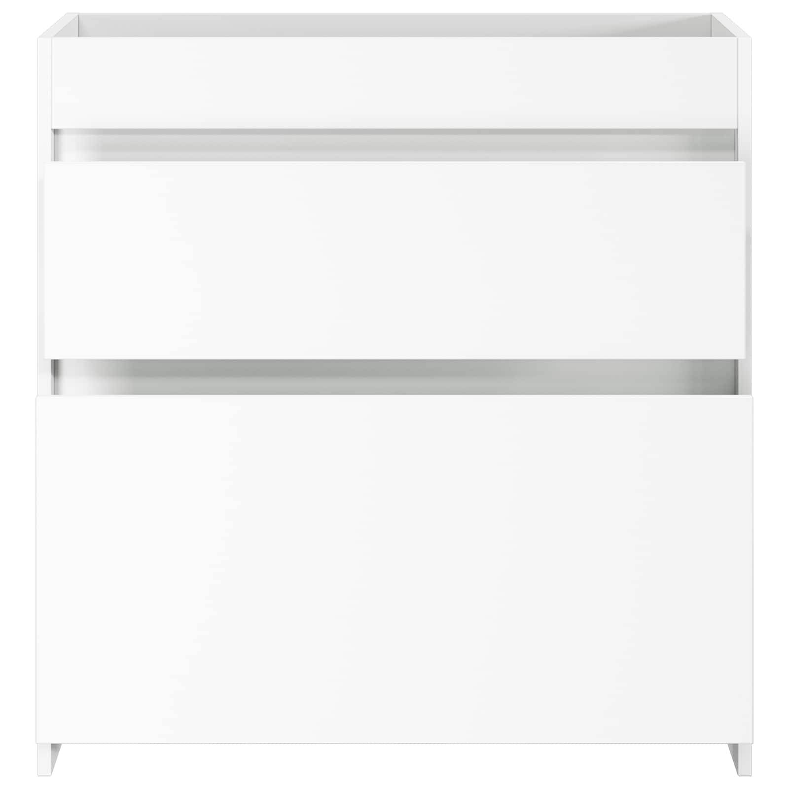 vidaXL Badunterschrank Weiß 78,5 x 37,5 x 81 cm Holzwerkstoff