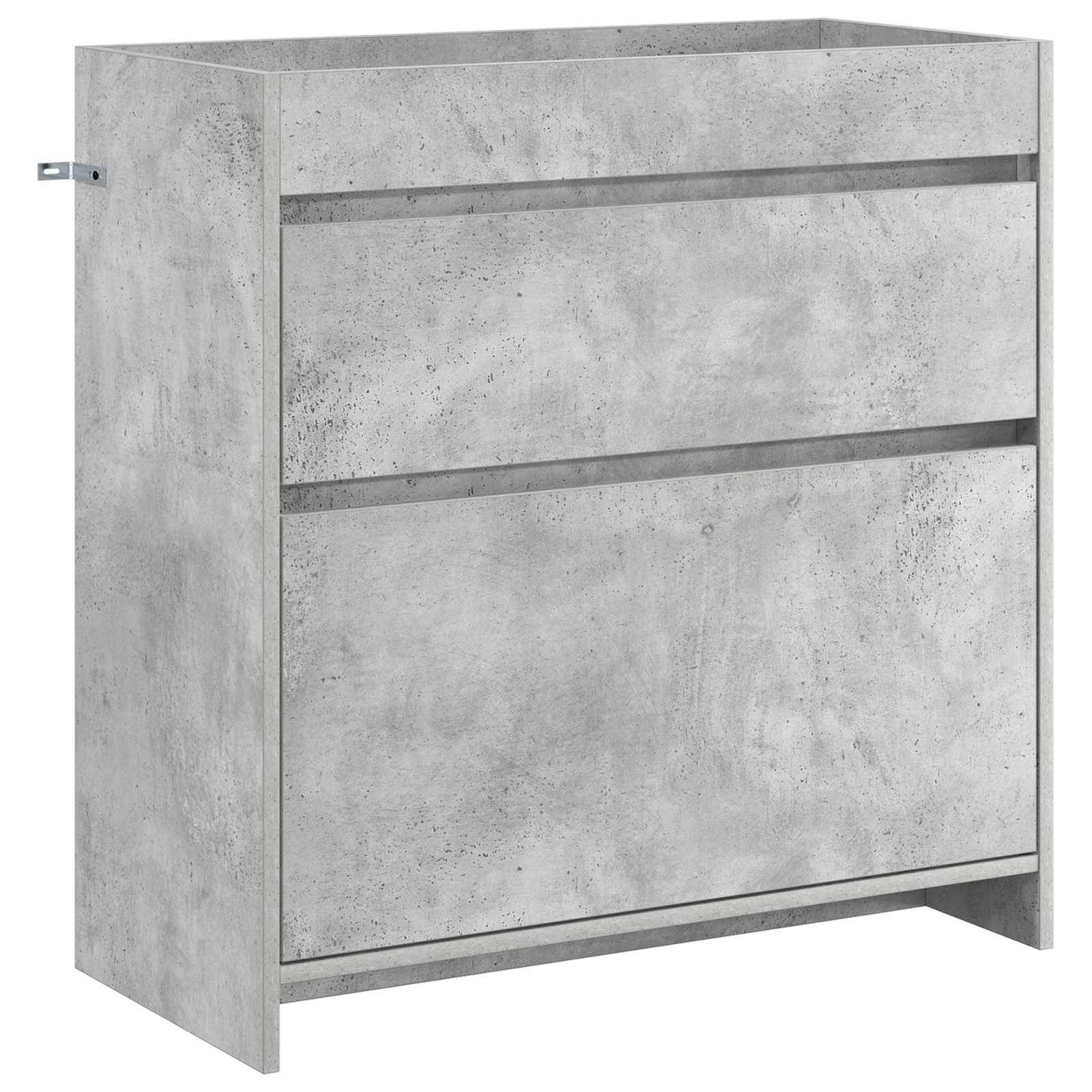vidaXL Badezimmermöbel-Set Betongrau 81 x 40 x 84,5 cm Holzwerkstoff