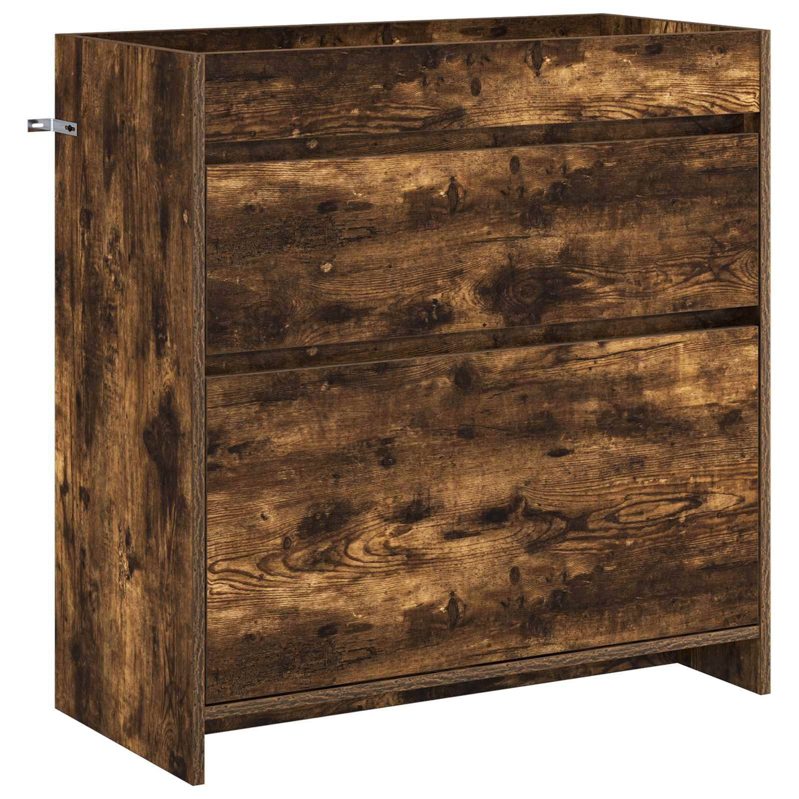 vidaXL Badezimmermöbel-Set Geräucherte Eiche 81 x 40 x 84,5 cm