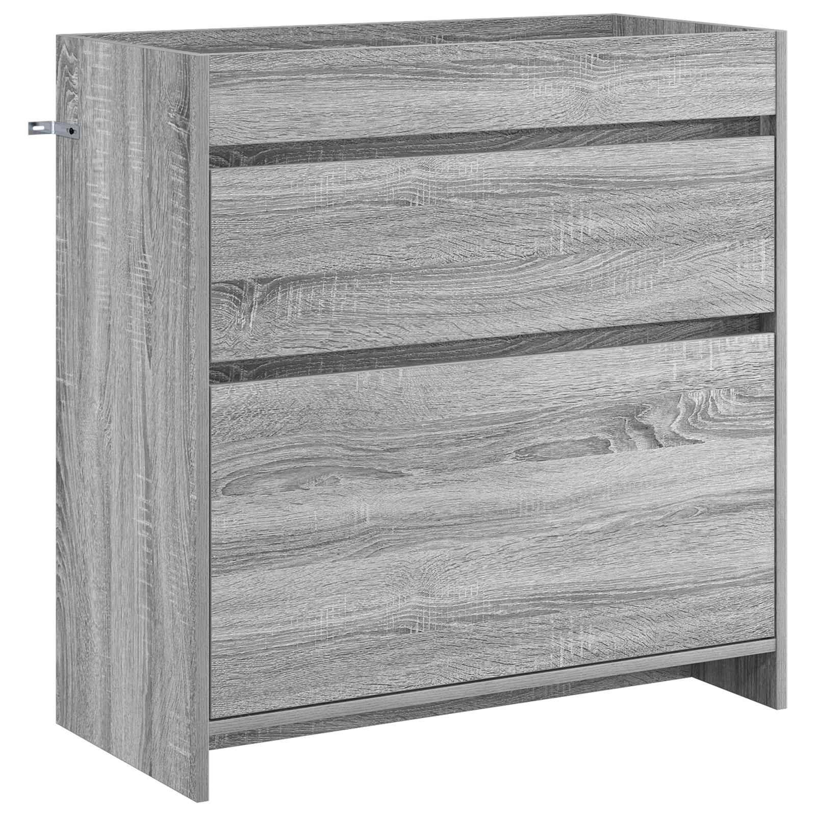 vidaXL Badunterschrank Grau Sonoma 78,5 x 37,5 x 81 cm Holzwerkstoff