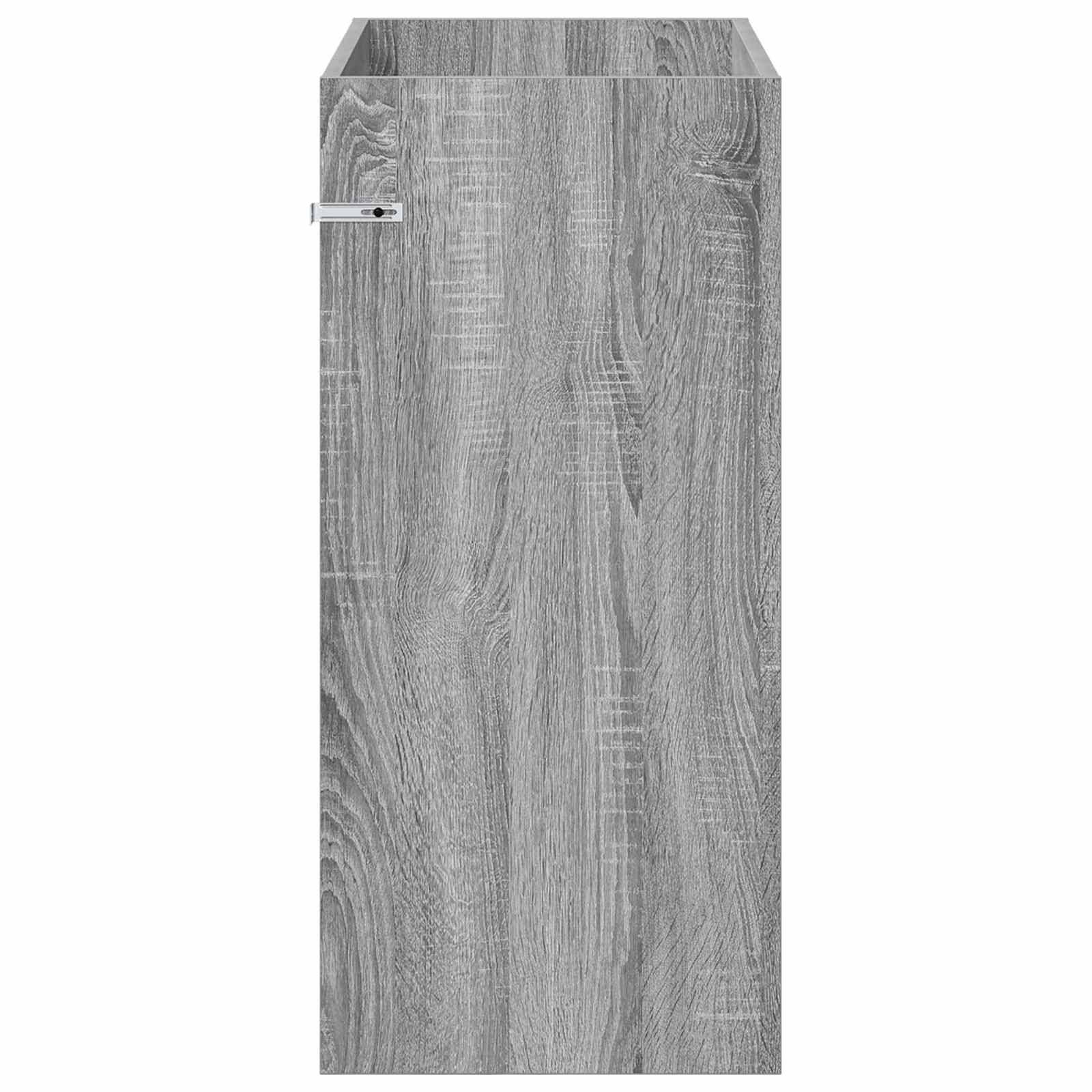 vidaXL Badunterschrank Grau Sonoma 78,5 x 37,5 x 81 cm Holzwerkstoff