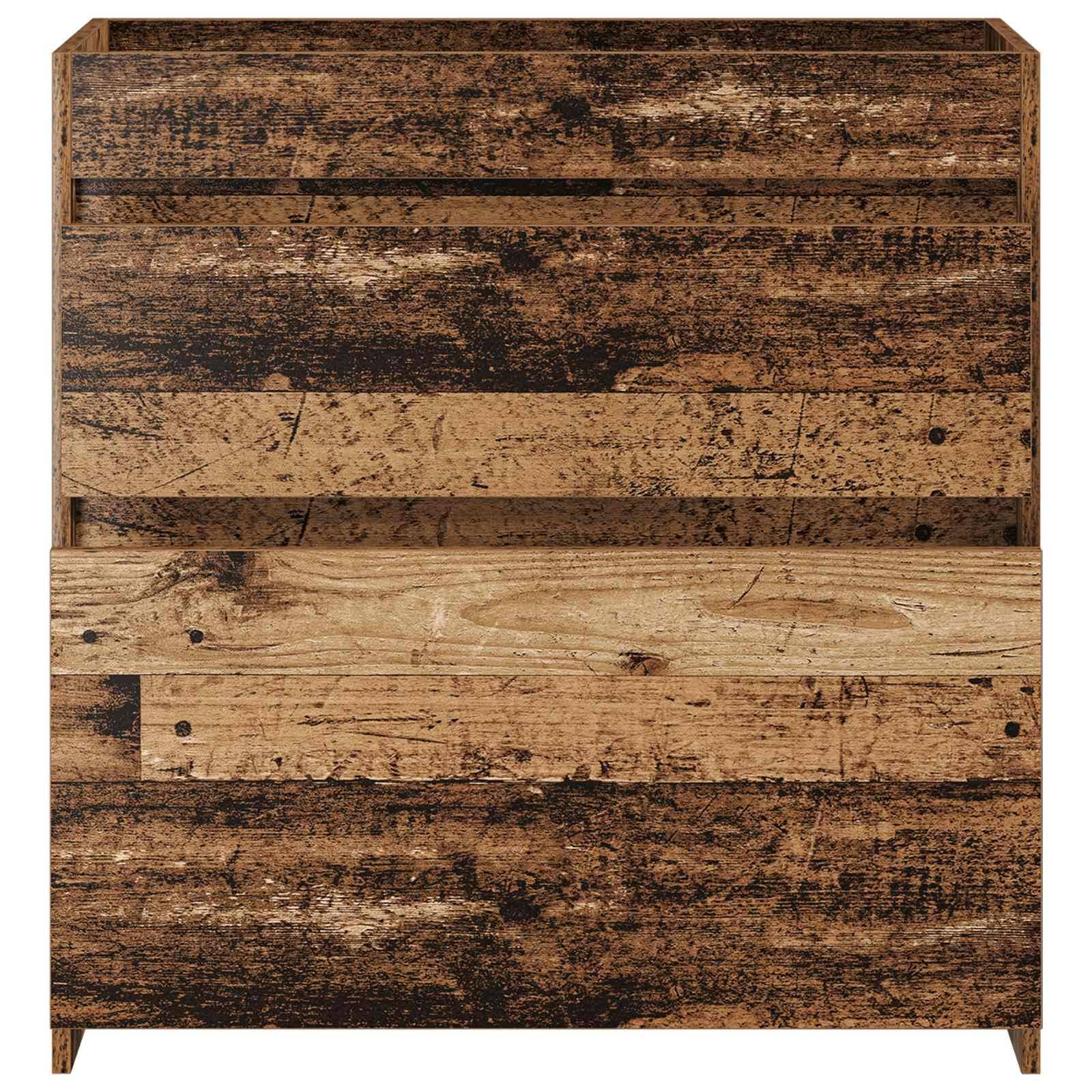 vidaXL Badunterschrank Altholz 78,5 x 37,5 x 81 cm Holzwerkstoff
