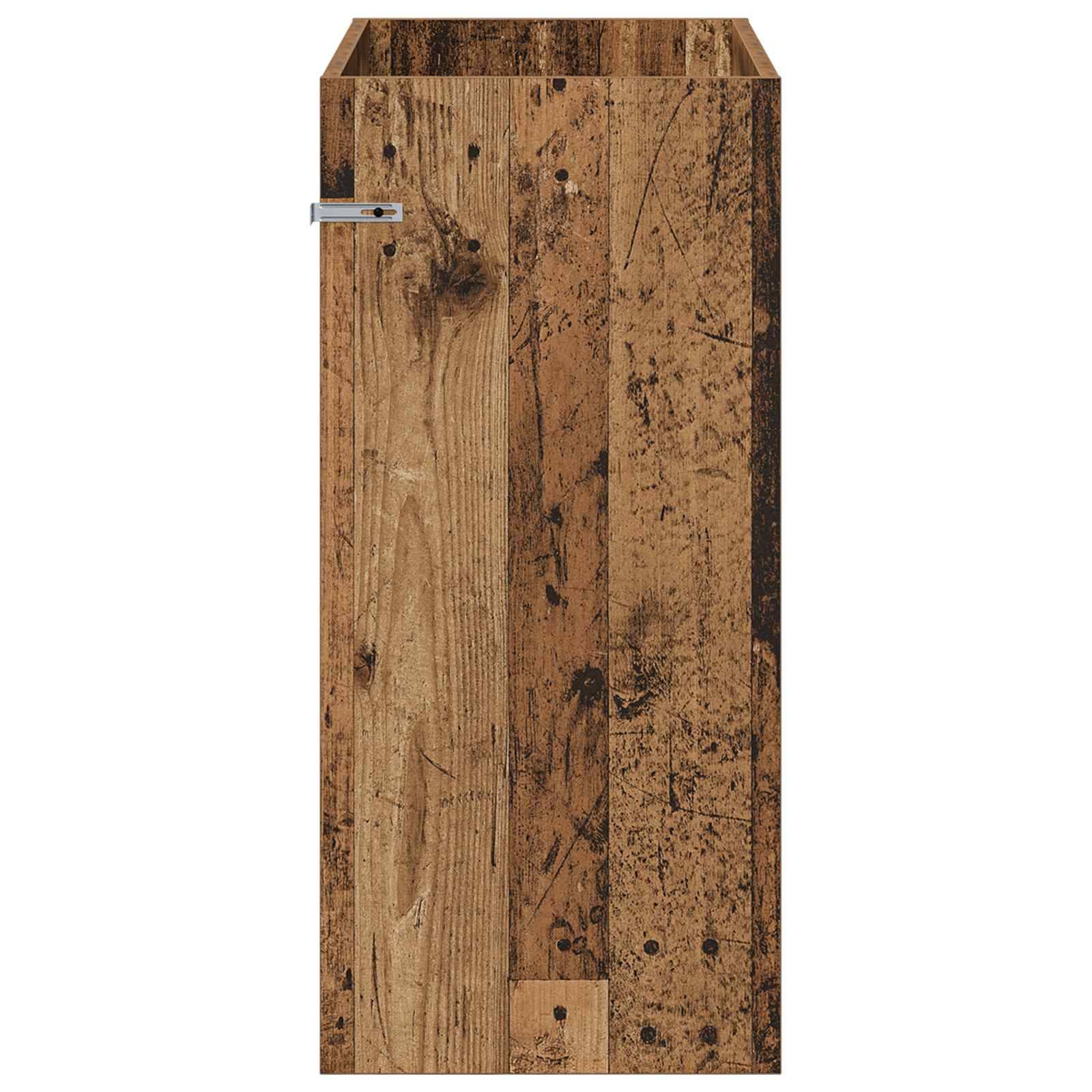 vidaXL Badunterschrank Altholz 78,5 x 37,5 x 81 cm Holzwerkstoff
