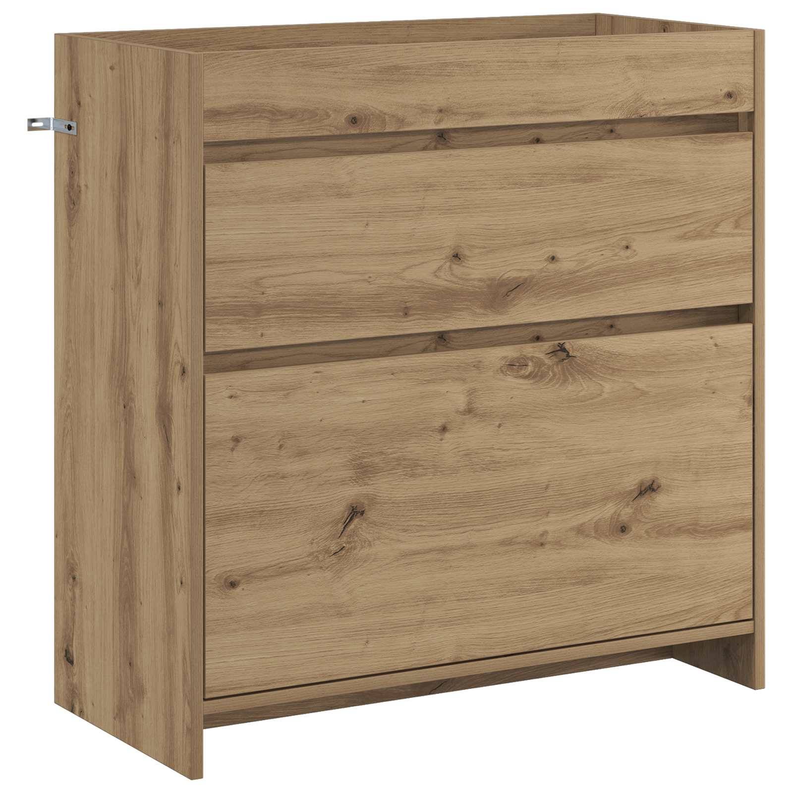 vidaXL Badezimmermöbel-Set Artisan-Eiche 81 x 40 x 84,5 cm