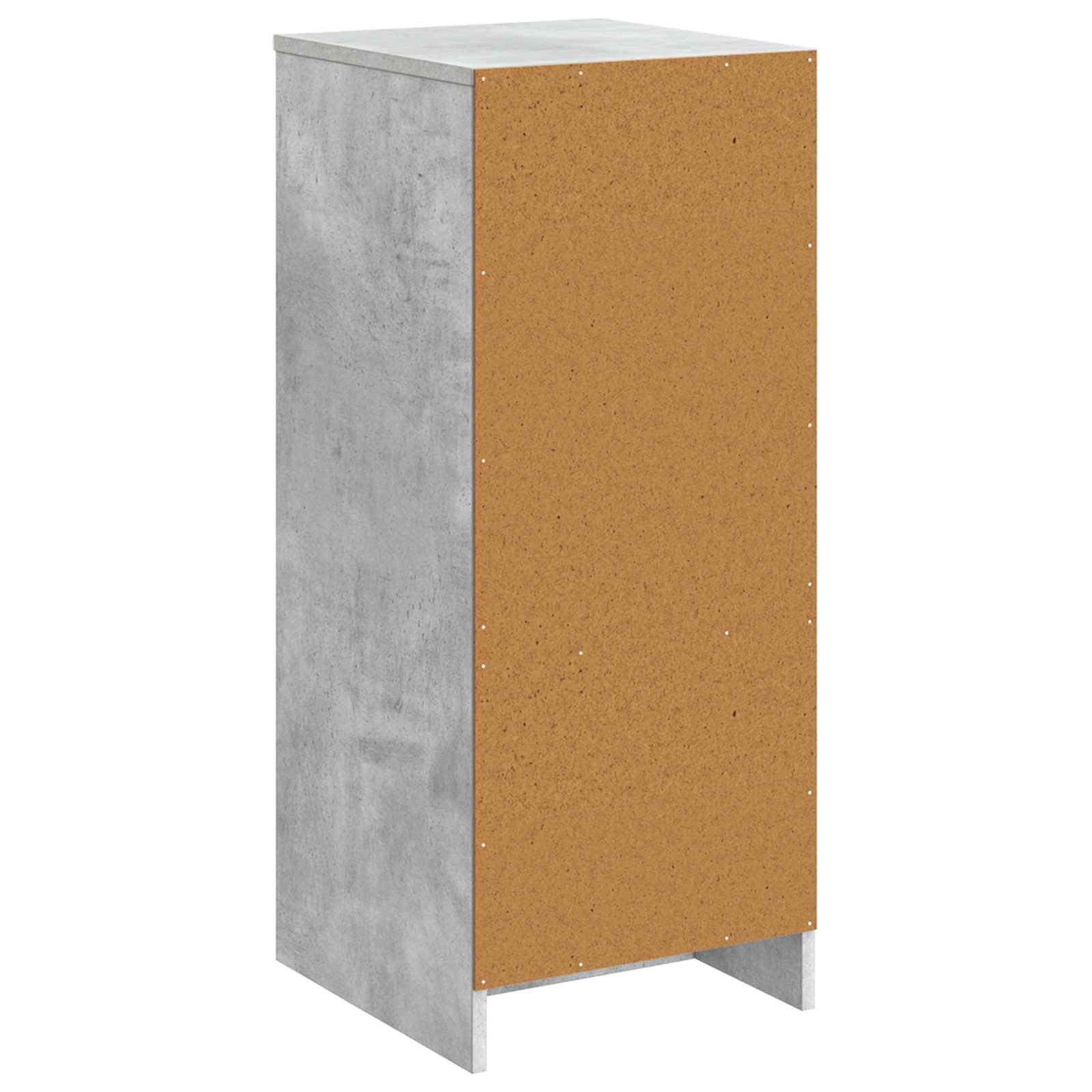 vidaXL Badezimmerschrank Betongrau 35 x 36,5 x 85 cm Holzwerkstoff