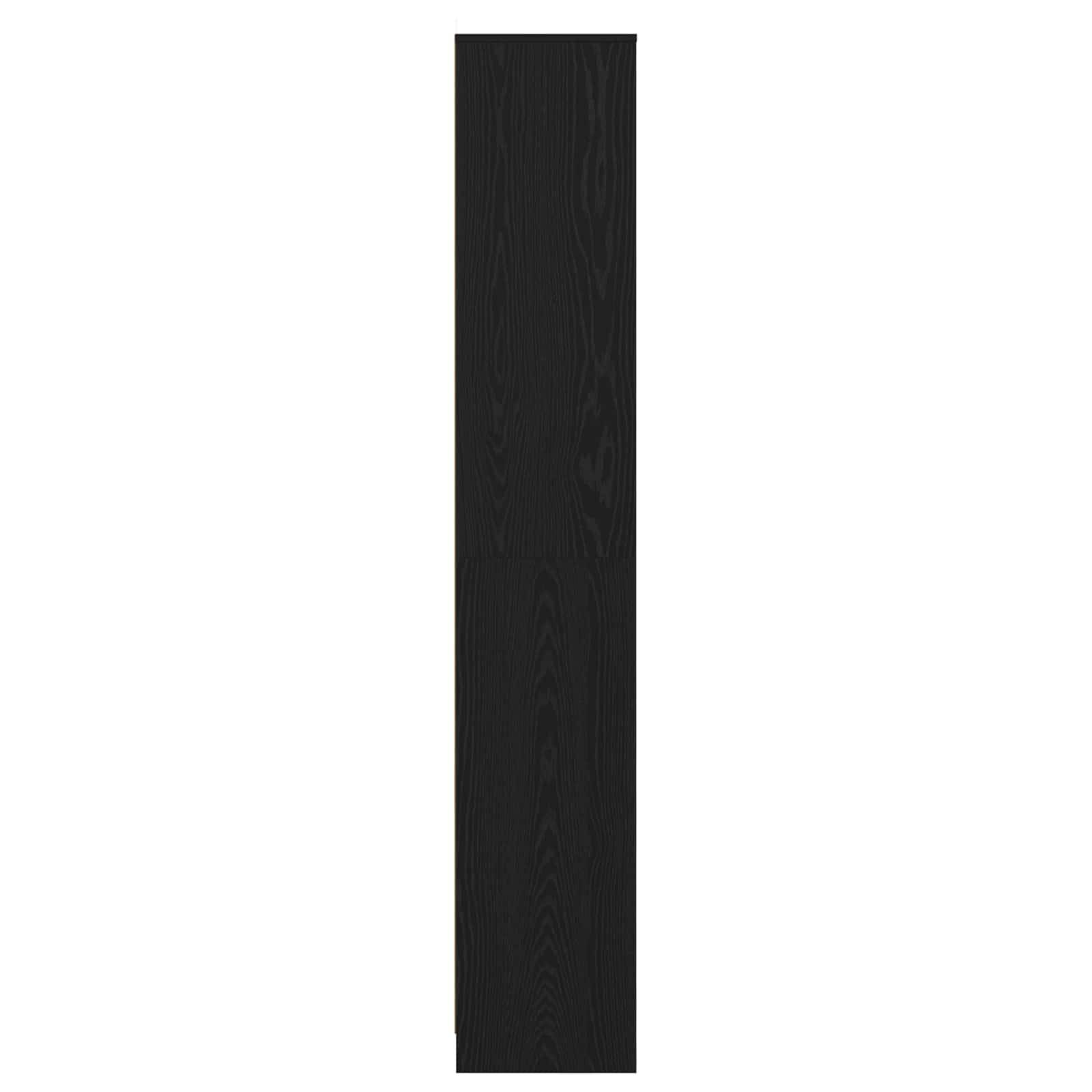 vidaXL Badezimmerschrank Schwarze Eiche 30 x 33 x 190 cm Holzwerkstoff