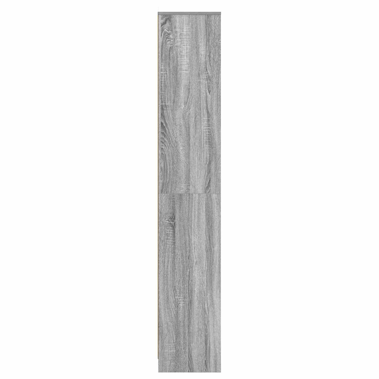 vidaXL Badezimmerschrank Grau Sonoma 30 x 33 x 190 cm Holzwerkstoff