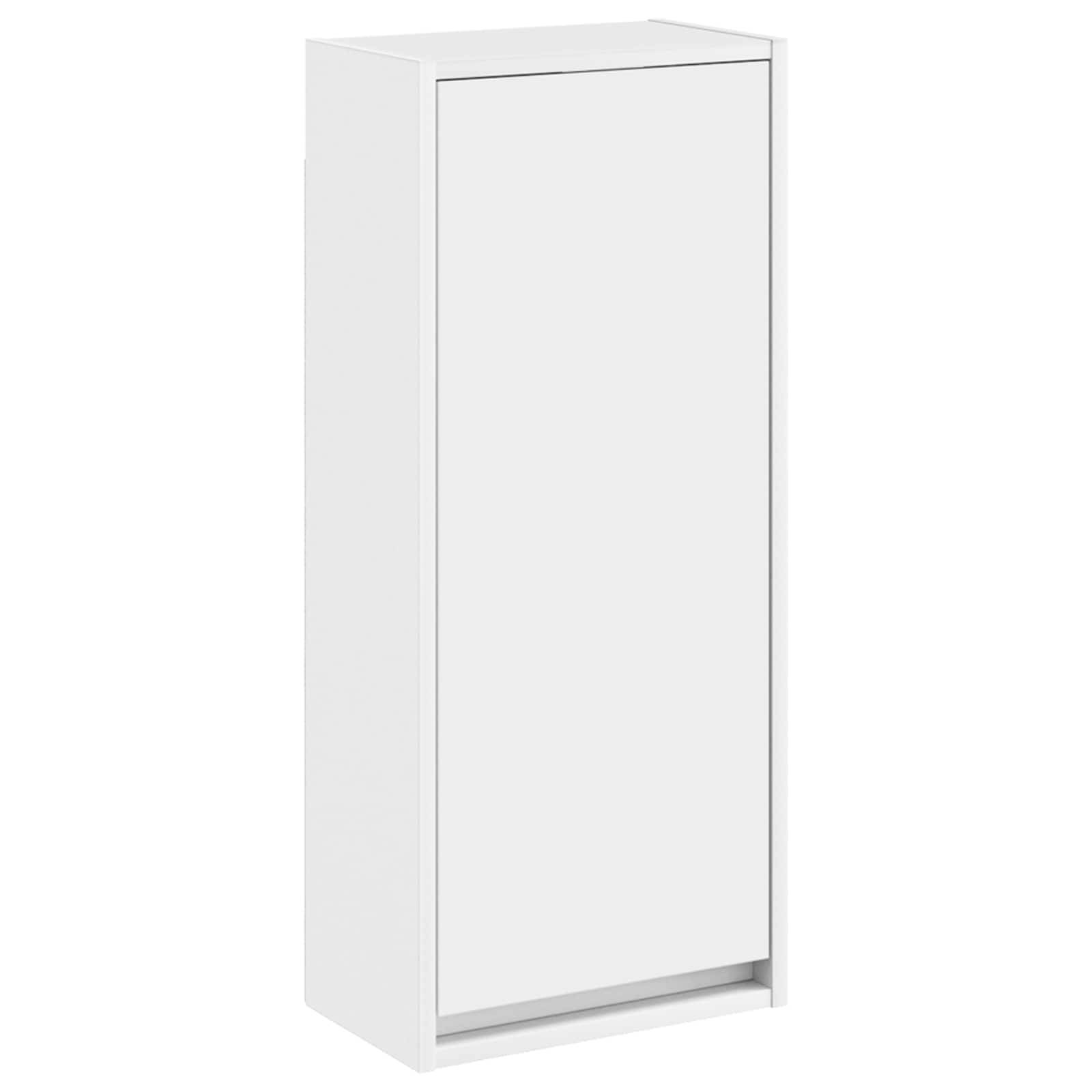 vidaXL Wandmontierte Waschbecken-Vanität Weiß 35 x 20 x 81 cm