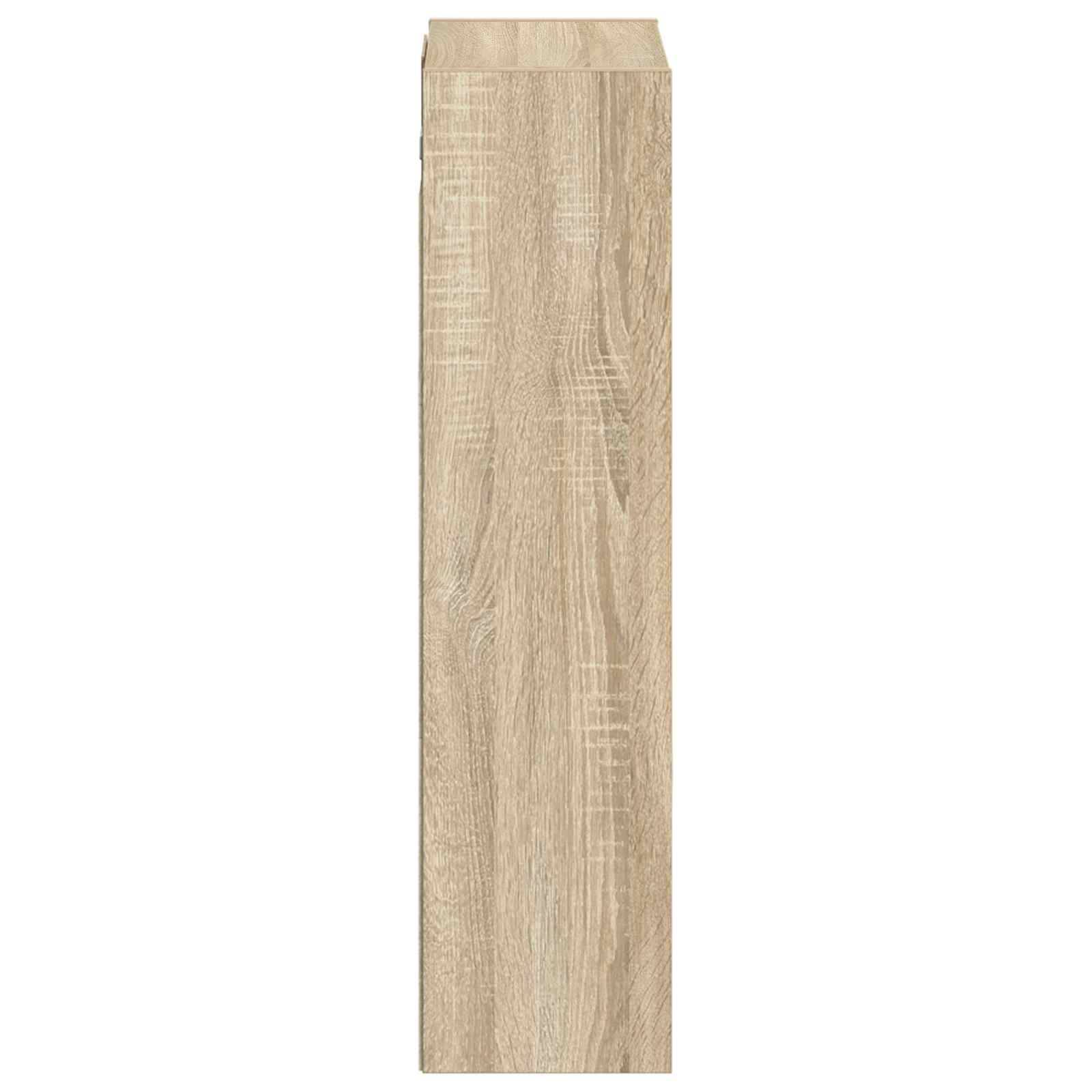 vidaXL Wandmontierte Waschbecken-Vanität Sonoma-Eiche 35 x 20 x 81 cm