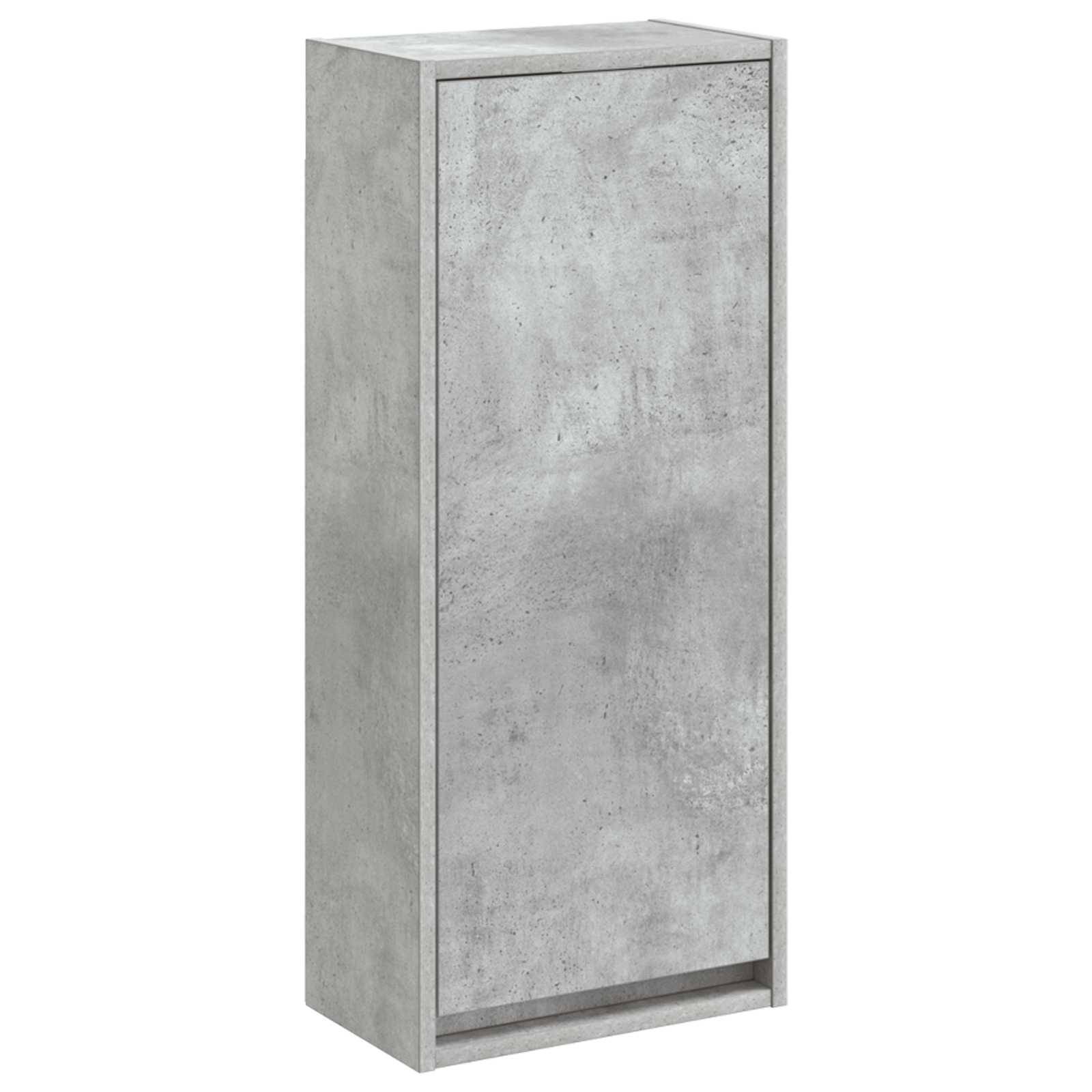 vidaXL Wandmontierte Waschbecken-Vanität Betongrau 35 x 20 x 81 cm