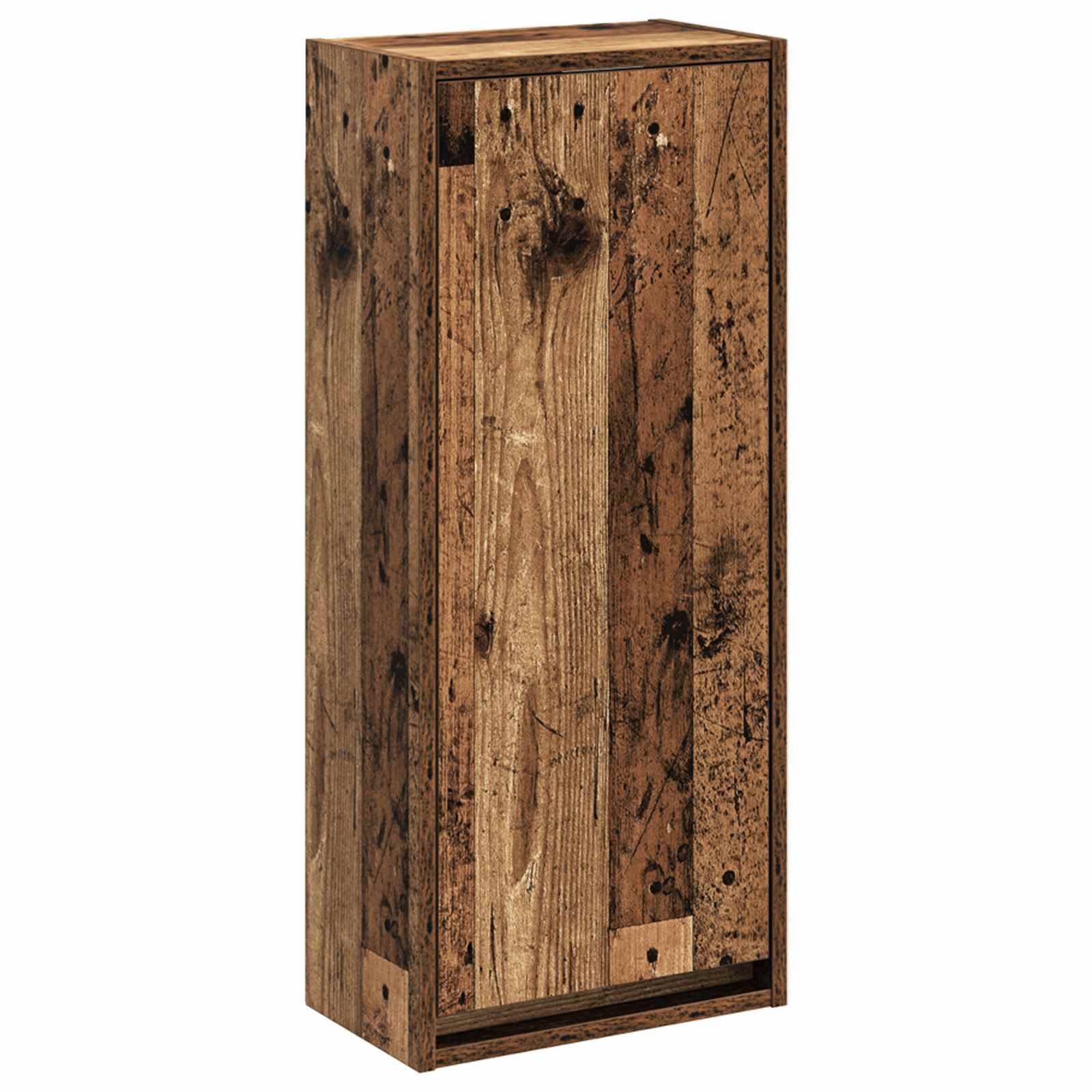 vidaXL Wandmontierte Waschbecken-Vanität Altholz 35 x 20 x 81 cm