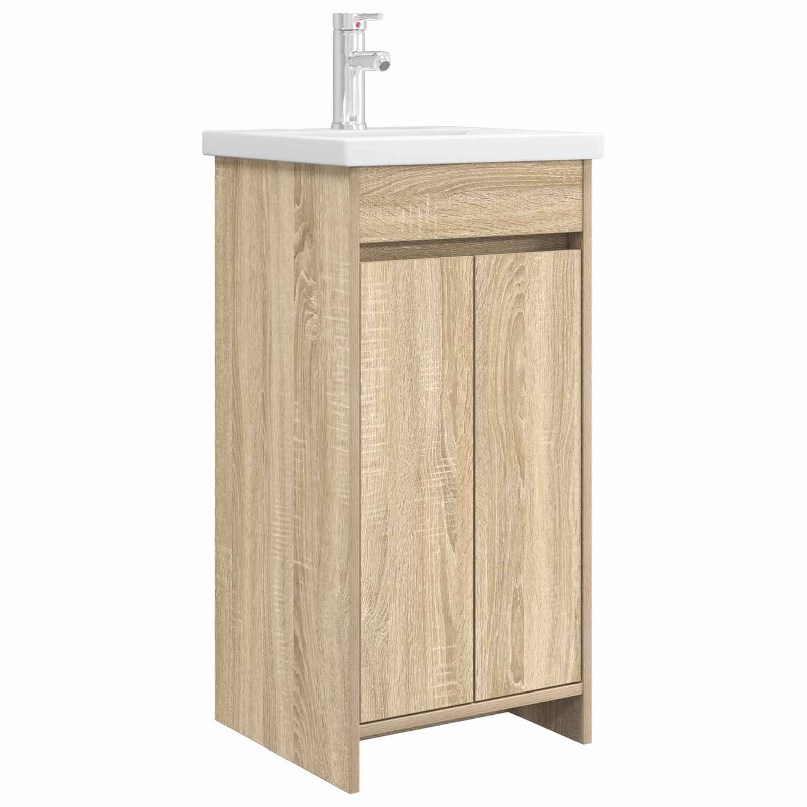 vidaXL Badezimmerschrank mit Waschbecken Sonoma-Eiche