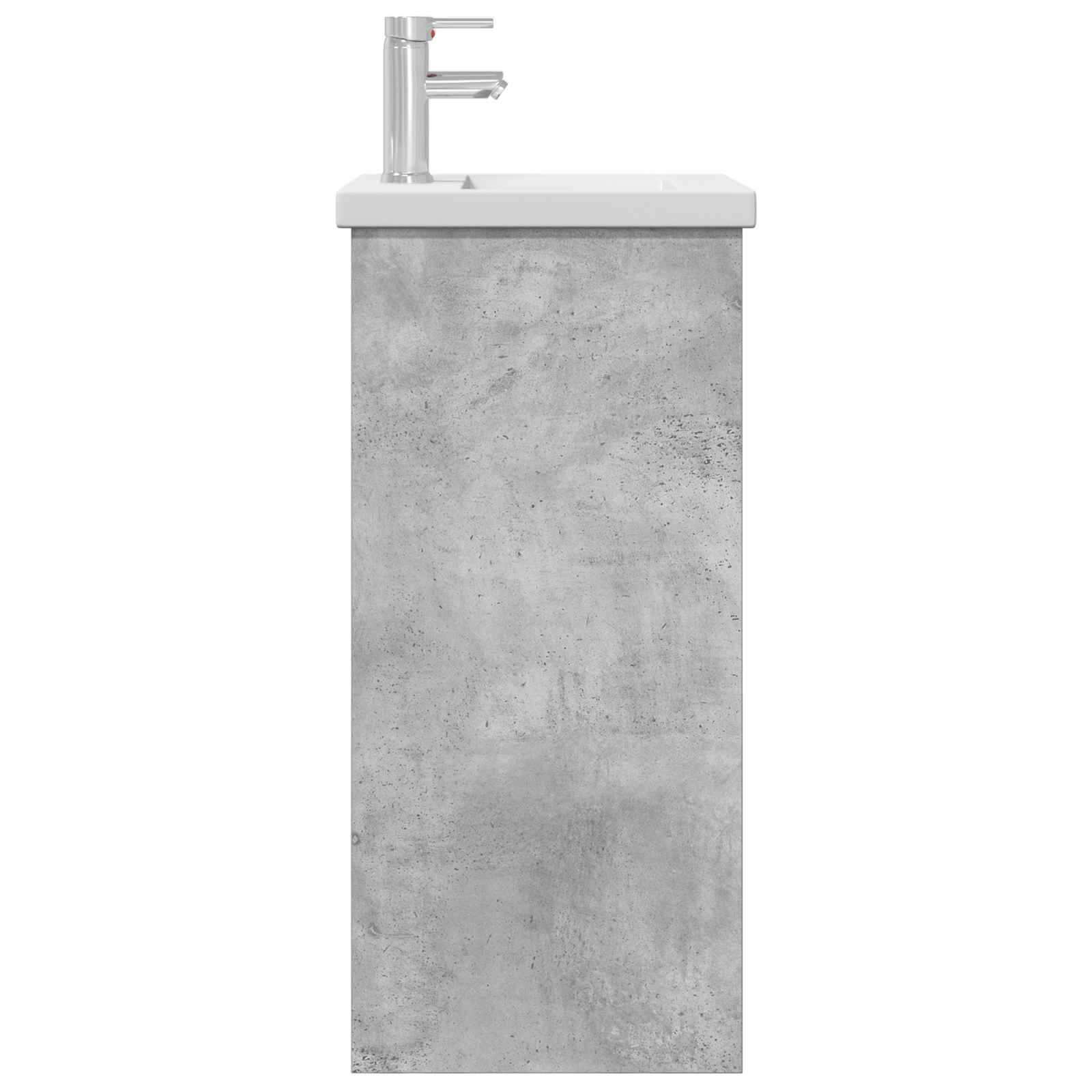 vidaXL Badezimmerschrank mit Waschbecken Betongrau 42 x 40 x 84,5 cm