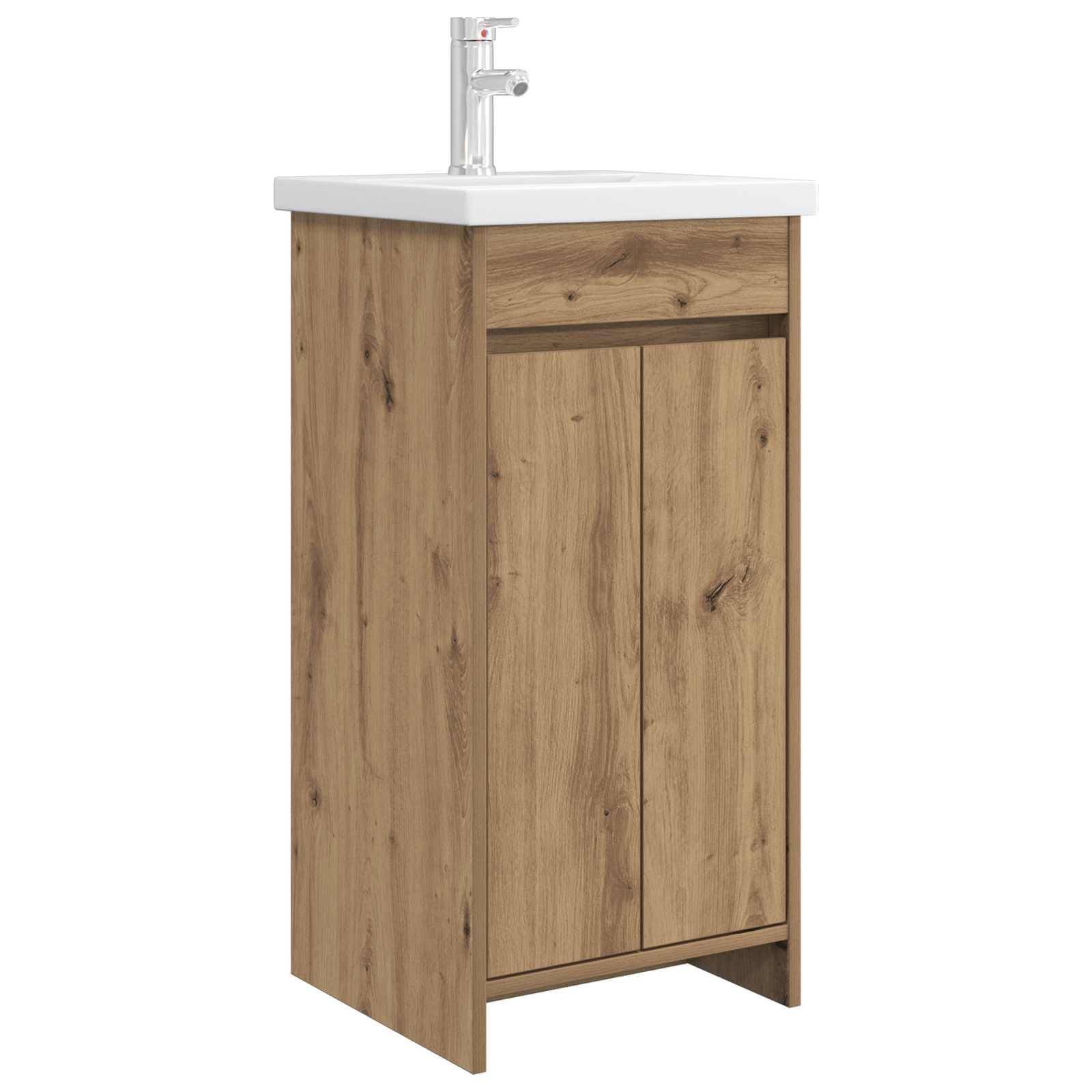 vidaXL Badezimmerschrank mit Waschbecken Artisan-Eiche