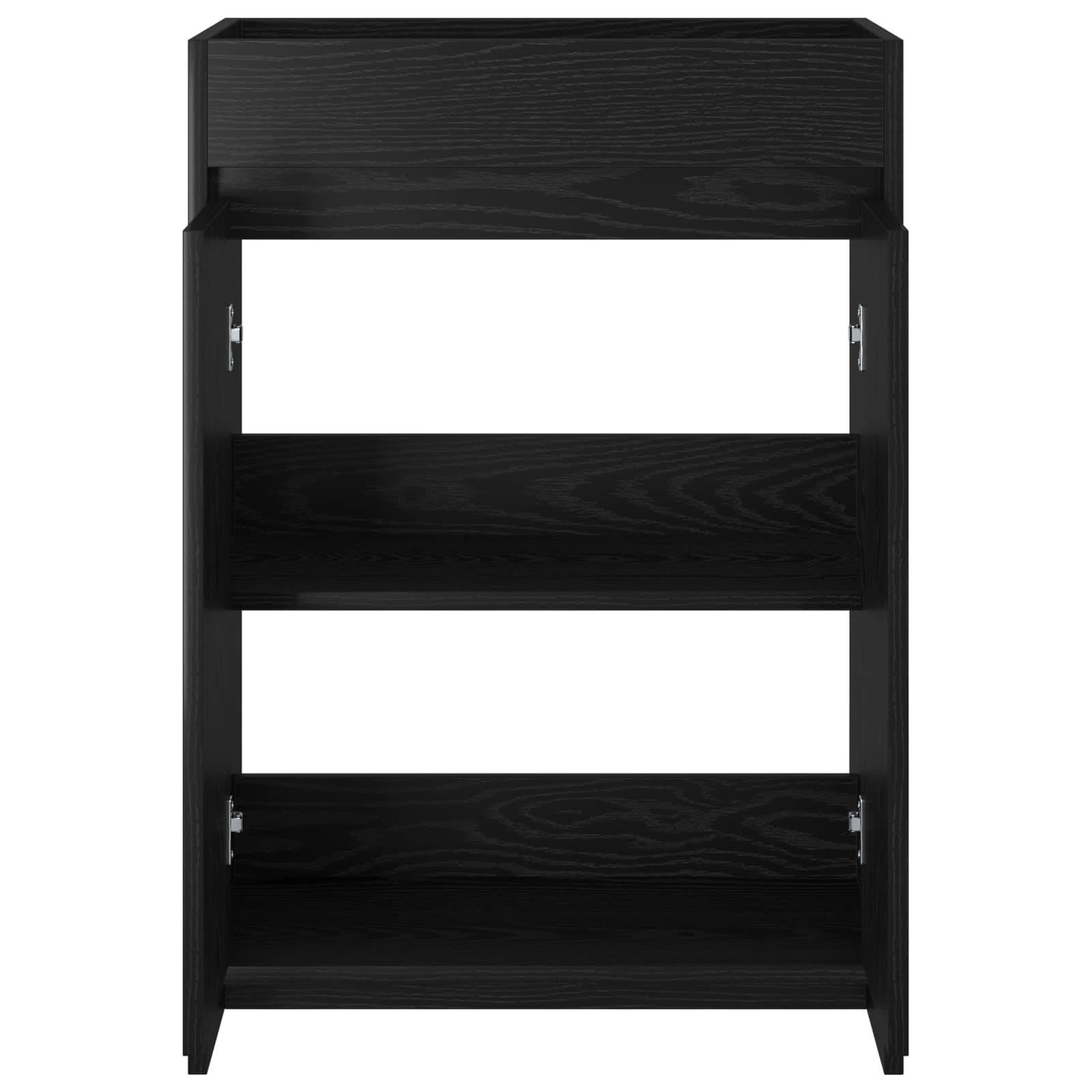 vidaXL Badunterschrank Schwarze Eiche 56 x 37,5 x 81 cm Holzwerkstoff