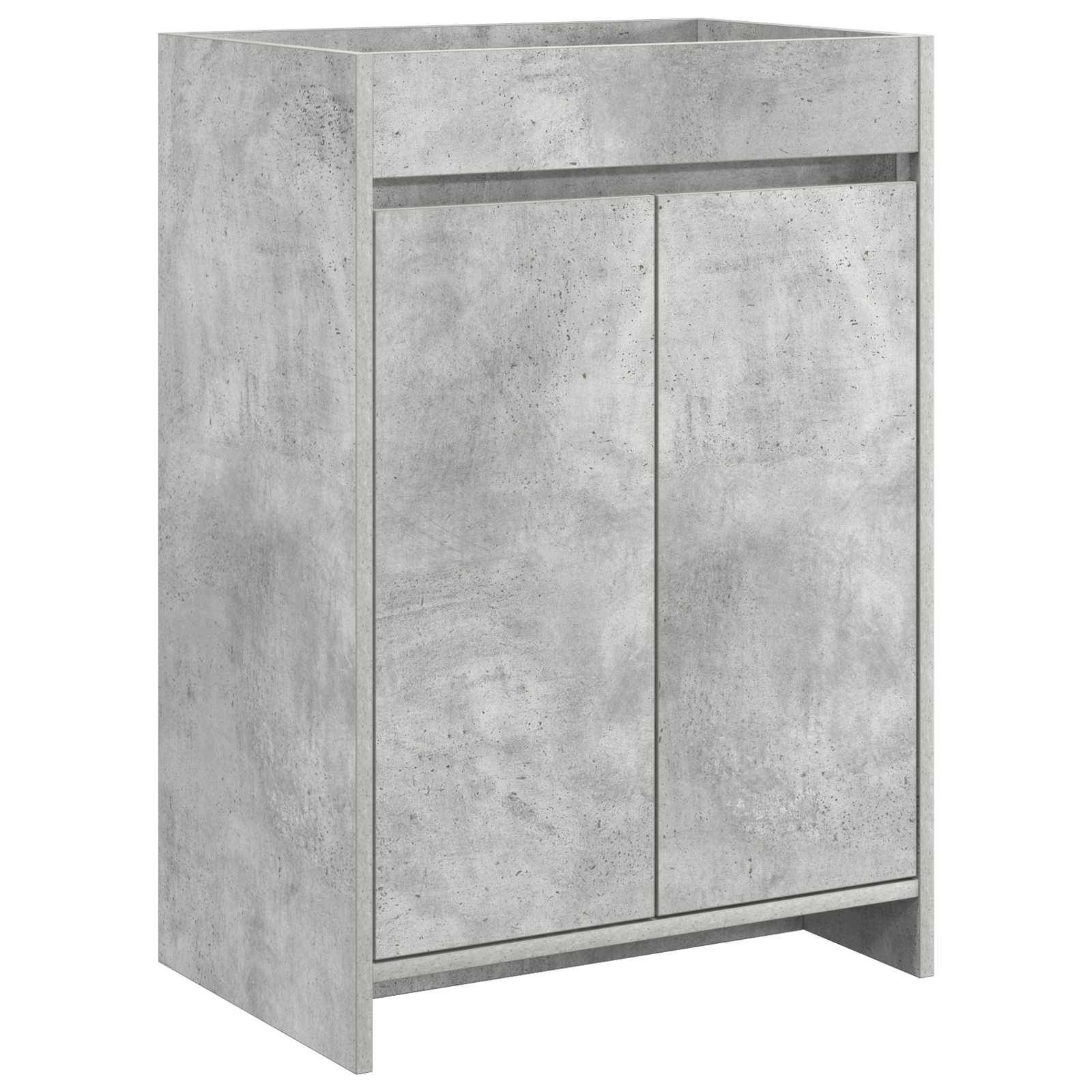 vidaXL Badezimmermöbel-Set Betongrau 81 x 40 x 84,5 cm Holzwerkstoff