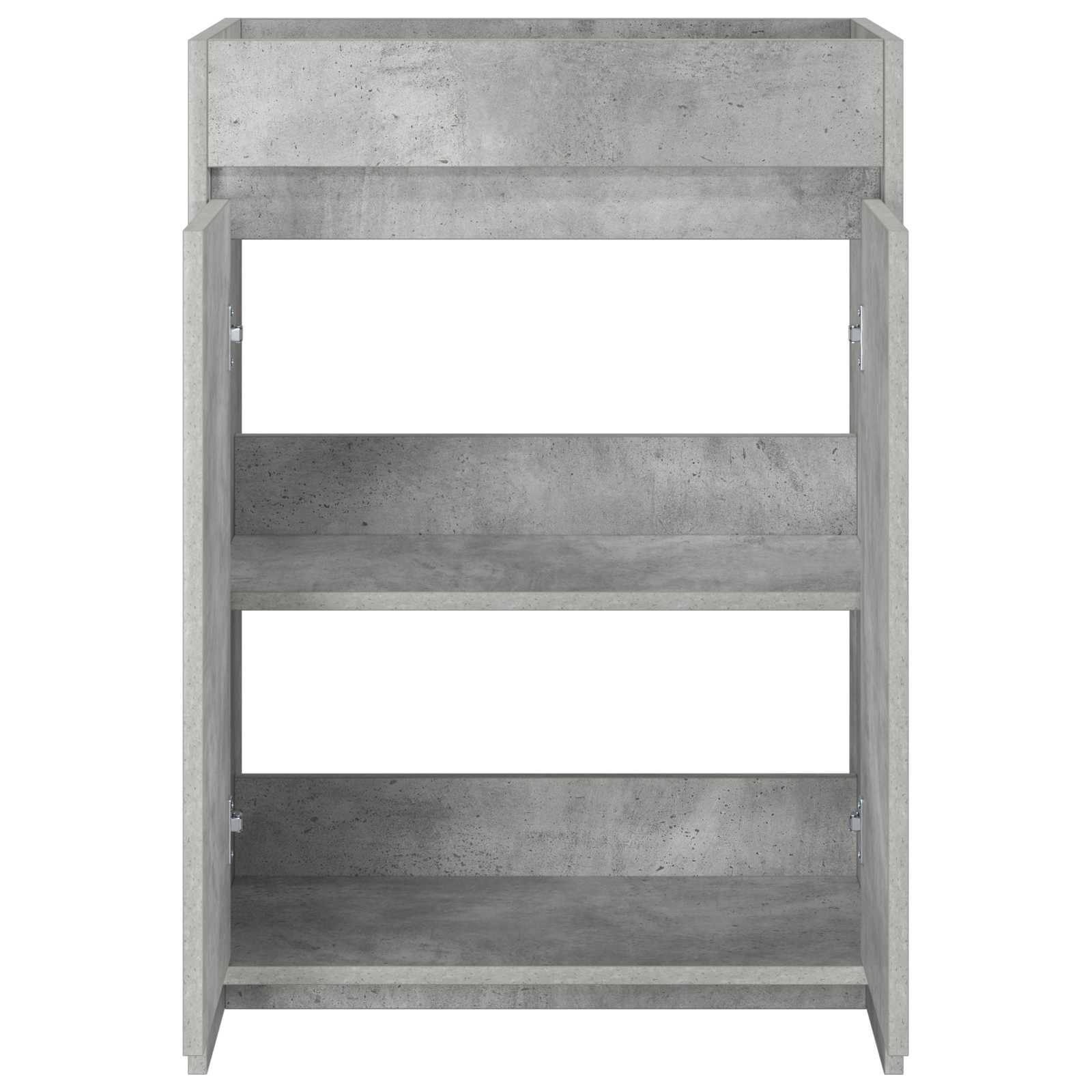 vidaXL Badunterschrank Betongrau 56 x 37,5 x 81 cm Holzwerkstoff