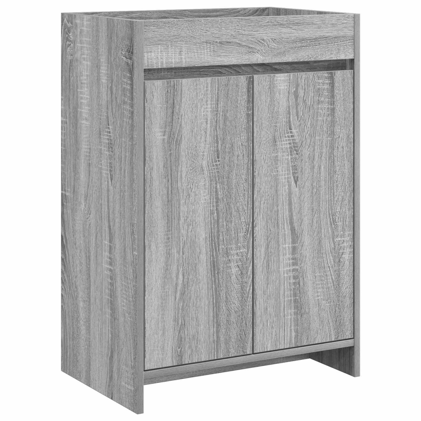 vidaXL Badezimmermöbel-Set Grau Sonoma 61 x 40 x 84,5 cm Holzwerkstoff