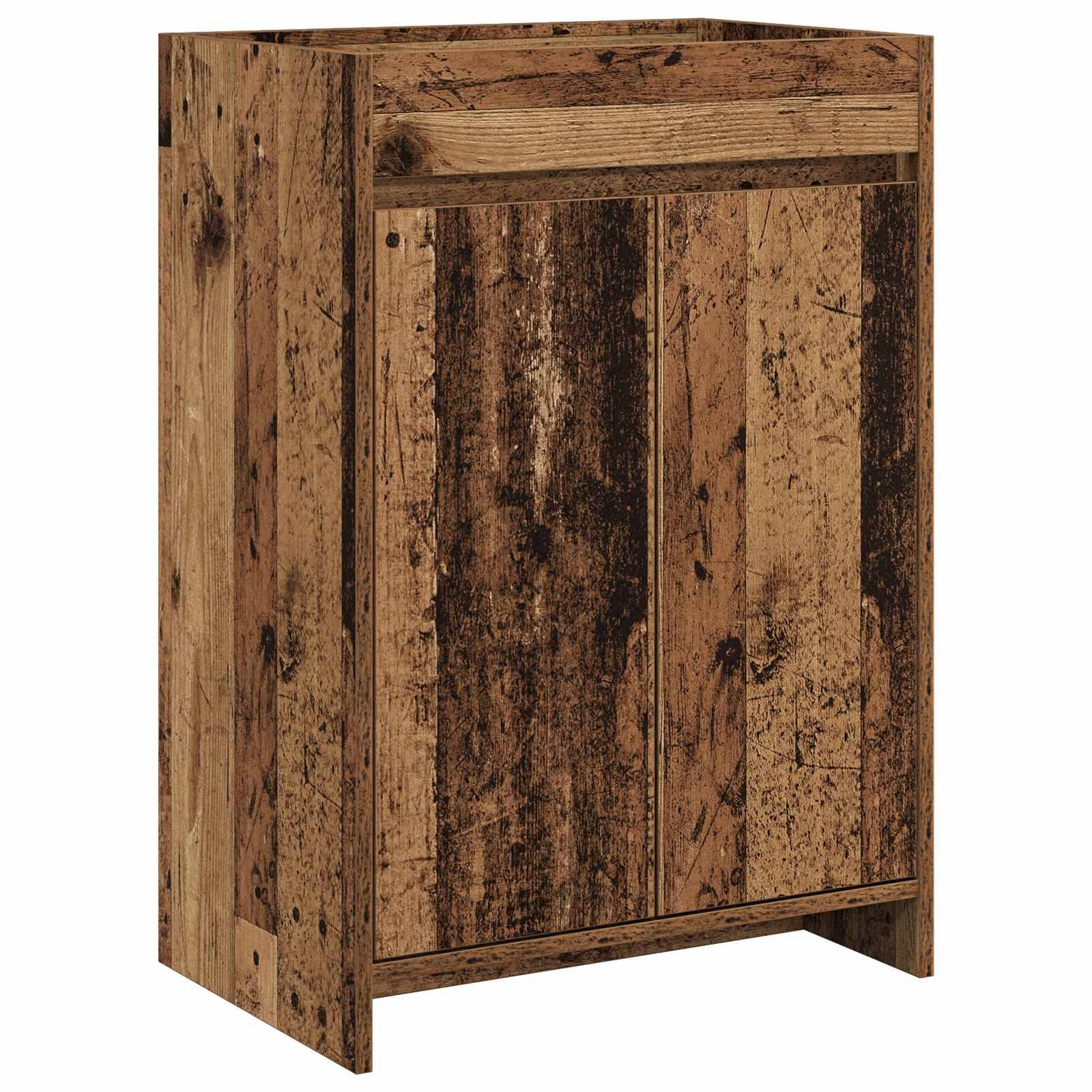 vidaXL Badezimmermöbel-Set Altholz 61 x 40 x 84,5 cm Holzwerkstoff