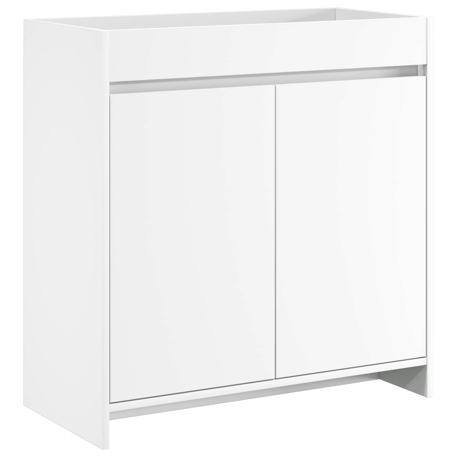 vidaXL Badunterschrank Weiß 78,5 x 37,5 x 81 cm Holzwerkstoff