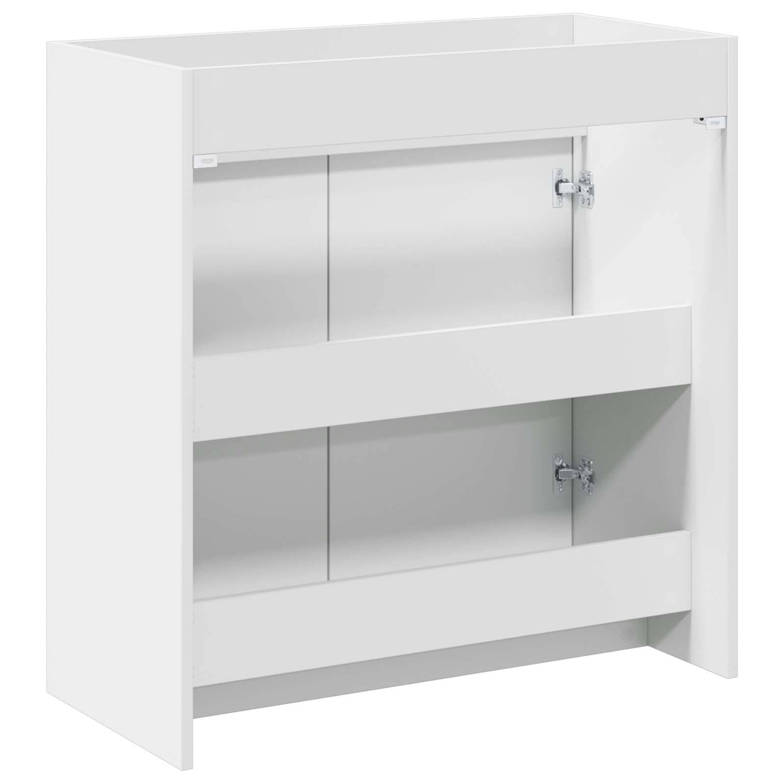vidaXL Badunterschrank Weiß 78,5 x 37,5 x 81 cm Holzwerkstoff