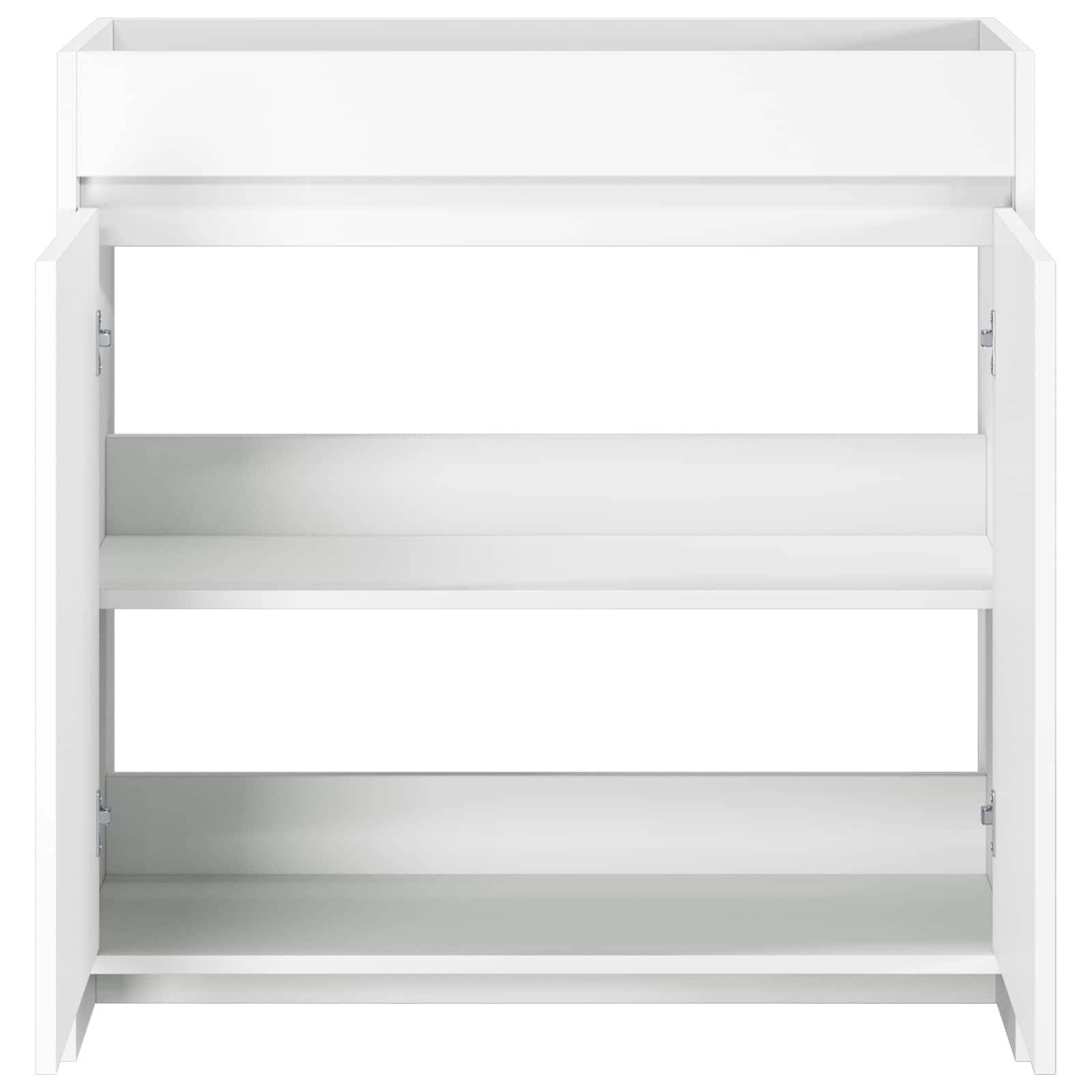 vidaXL Badunterschrank Weiß 78,5 x 37,5 x 81 cm Holzwerkstoff