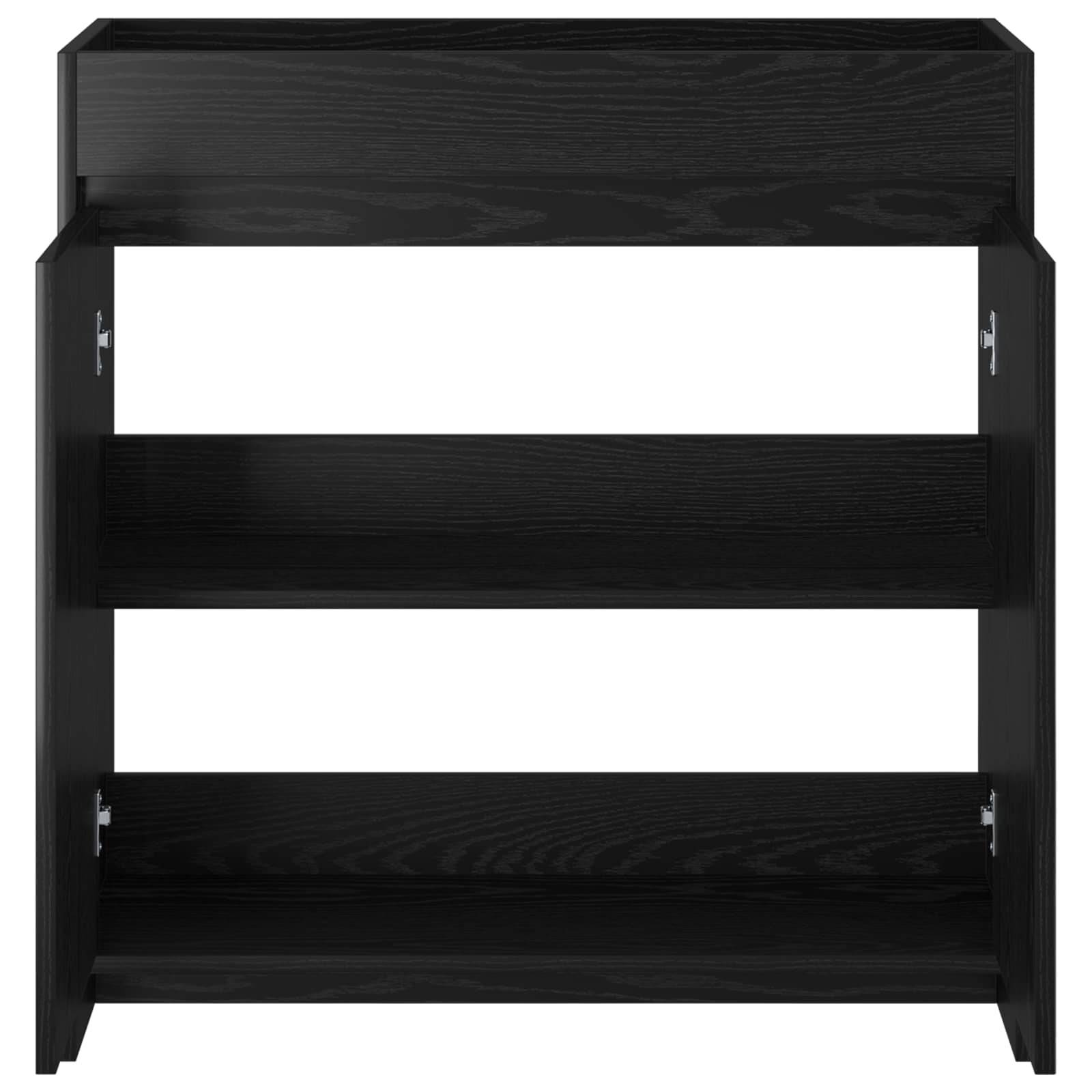 vidaXL Badunterschrank Schwarze Eiche 78,5 x 37,5 x 81 cm