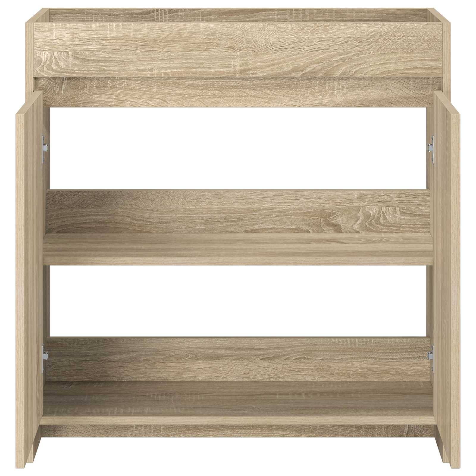 vidaXL Badunterschrank Sonoma-Eiche 78,5 x 37,5 x 81 cm Holzwerkstoff