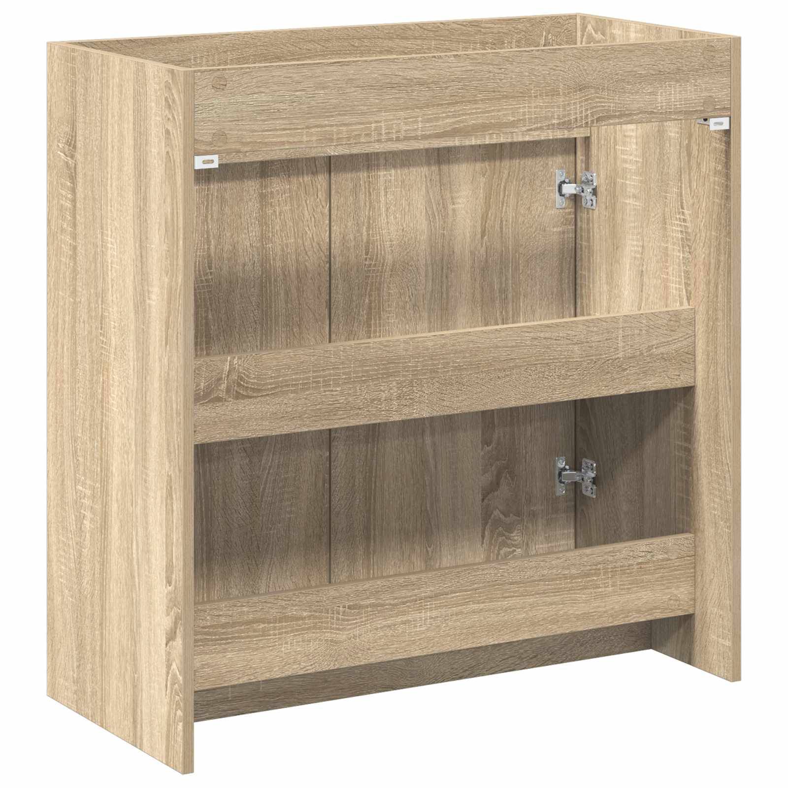 vidaXL Badunterschrank Sonoma-Eiche 78,5 x 37,5 x 81 cm Holzwerkstoff
