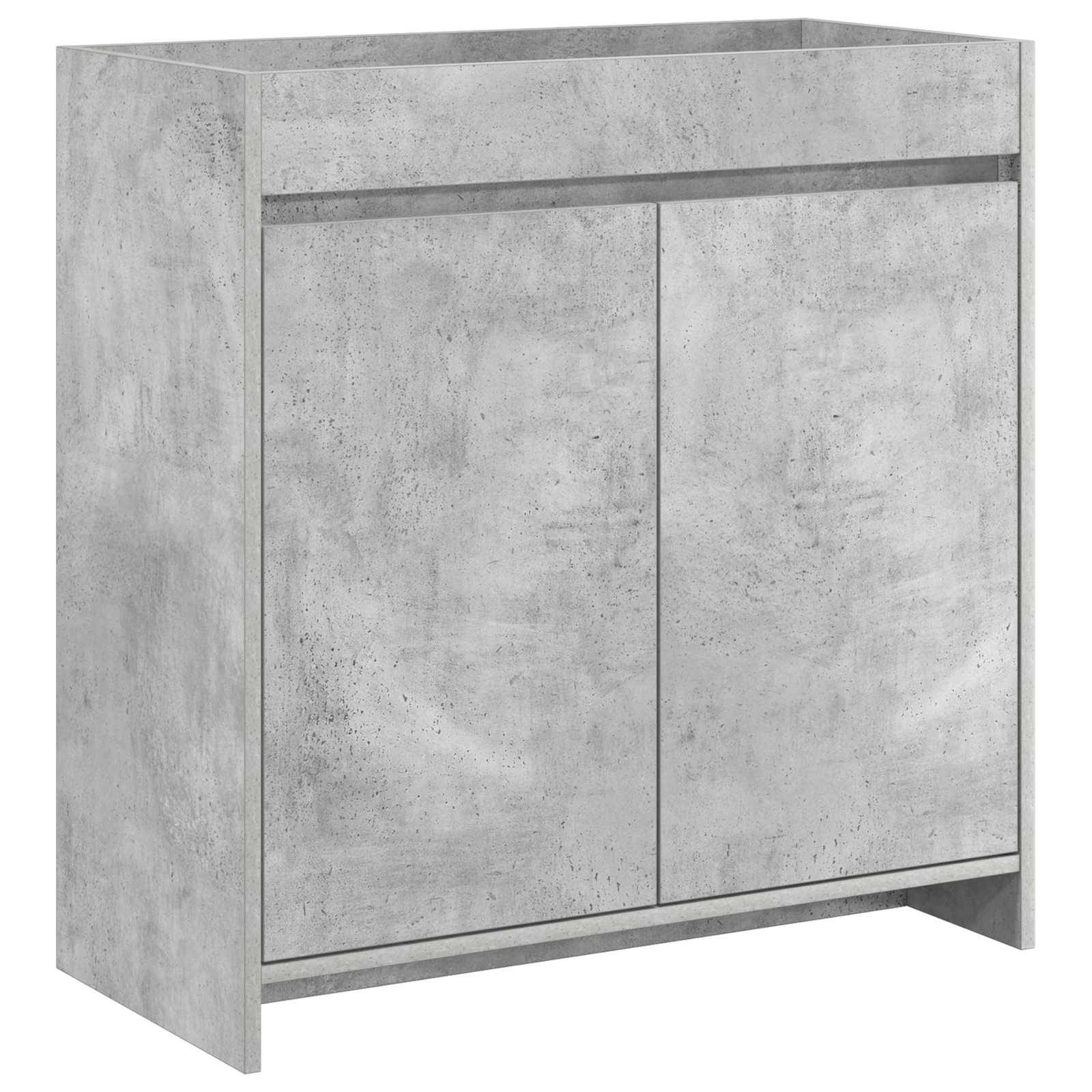 vidaXL Badunterschrank Betongrau 78,5 x 37,5 x 81 cm Holzwerkstoff