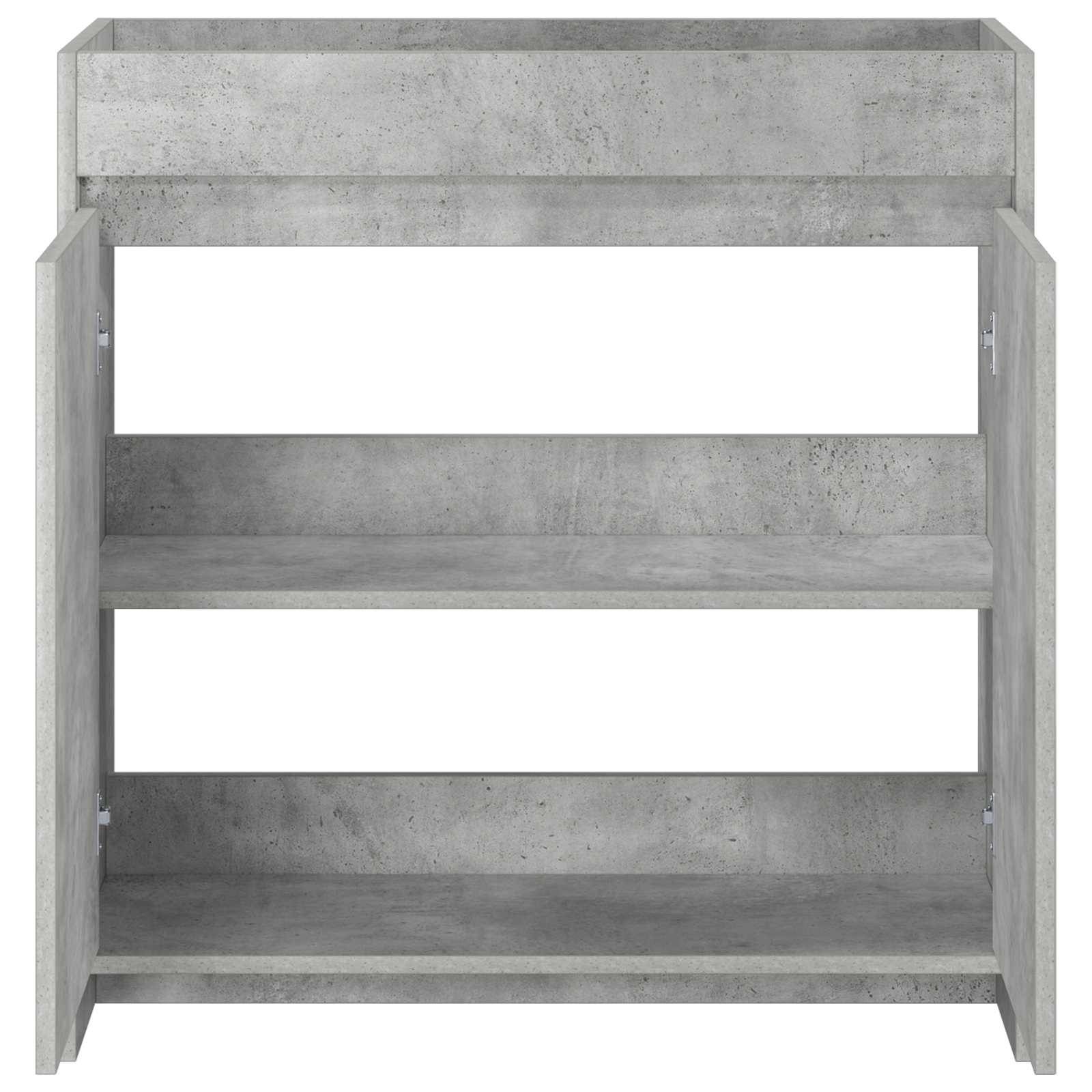 vidaXL Badunterschrank Betongrau 78,5 x 37,5 x 81 cm Holzwerkstoff