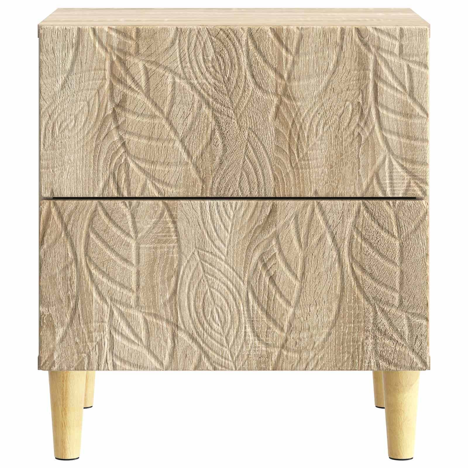 vidaXL Nachttisch Sonoma-Eiche 43 x 34,5 x 48 cm Holzwerkstoff