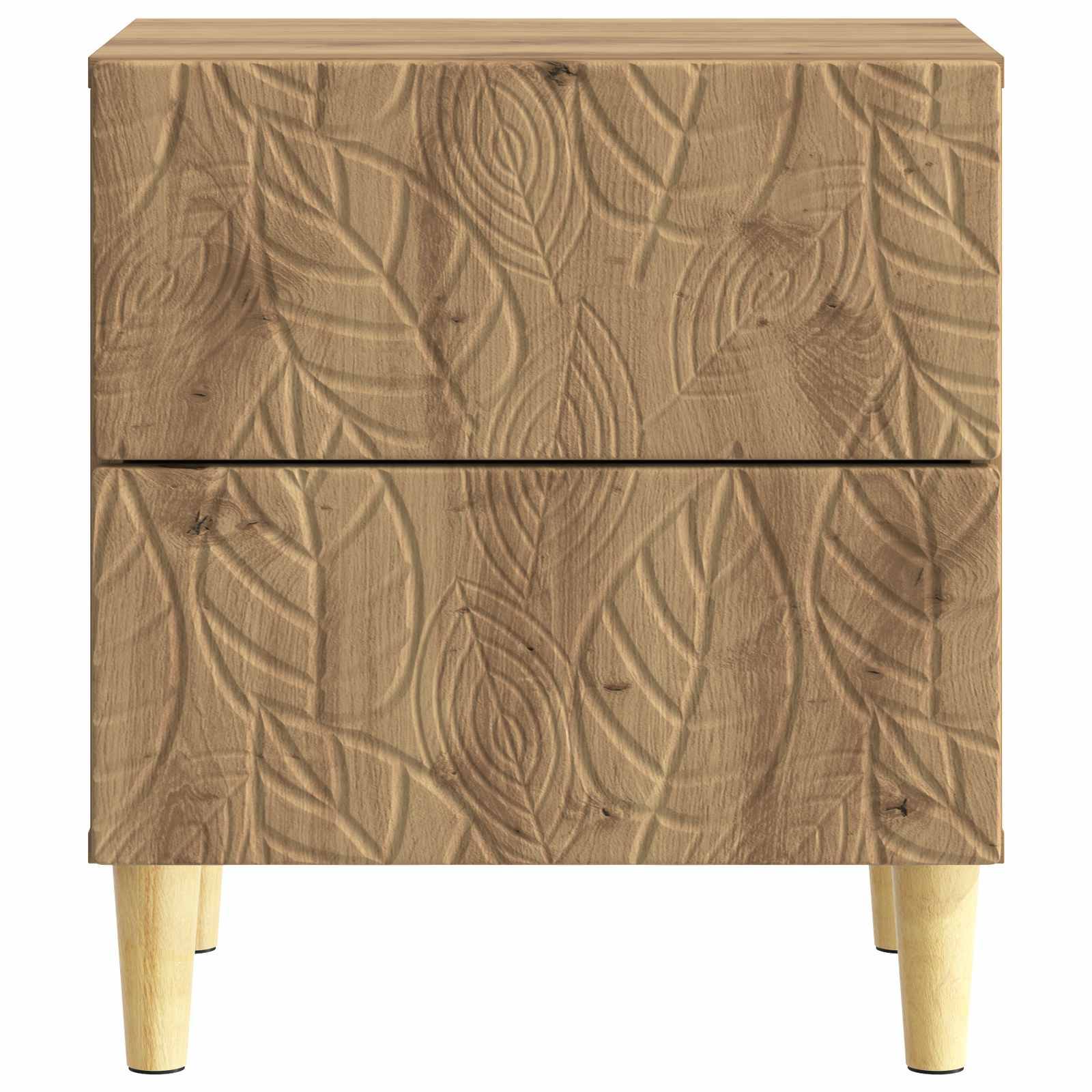 vidaXL Nachttisch 2 pcs Artisan-Eiche 43 x 34,5 x 48 cm Holzwerkstoff