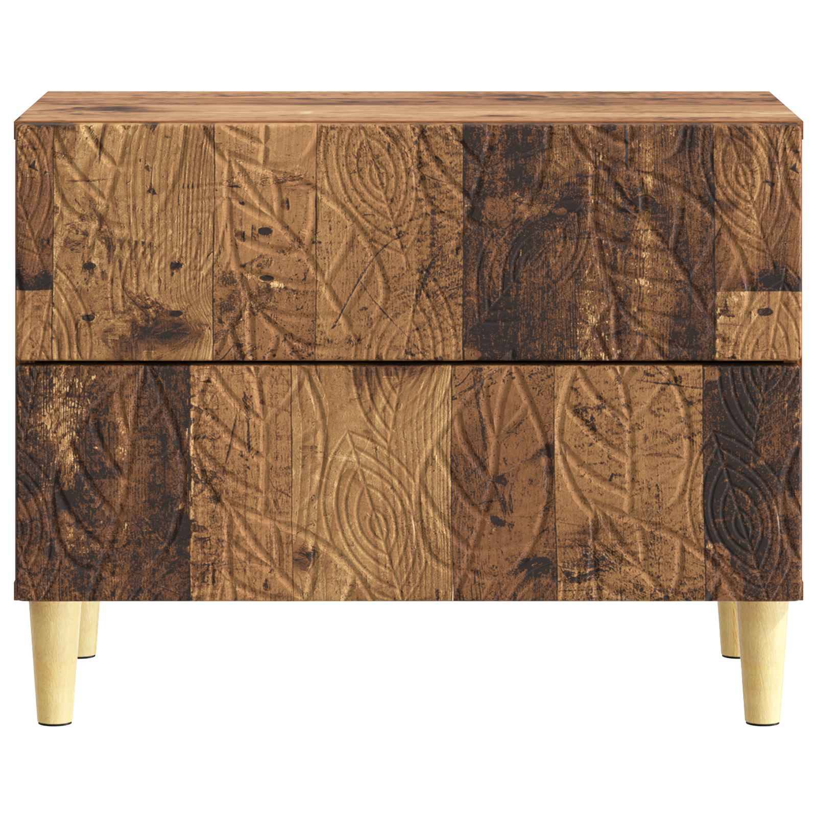 vidaXL Nachttisch Altholz 62 x 34,5 x 48 cm Holzwerkstoff