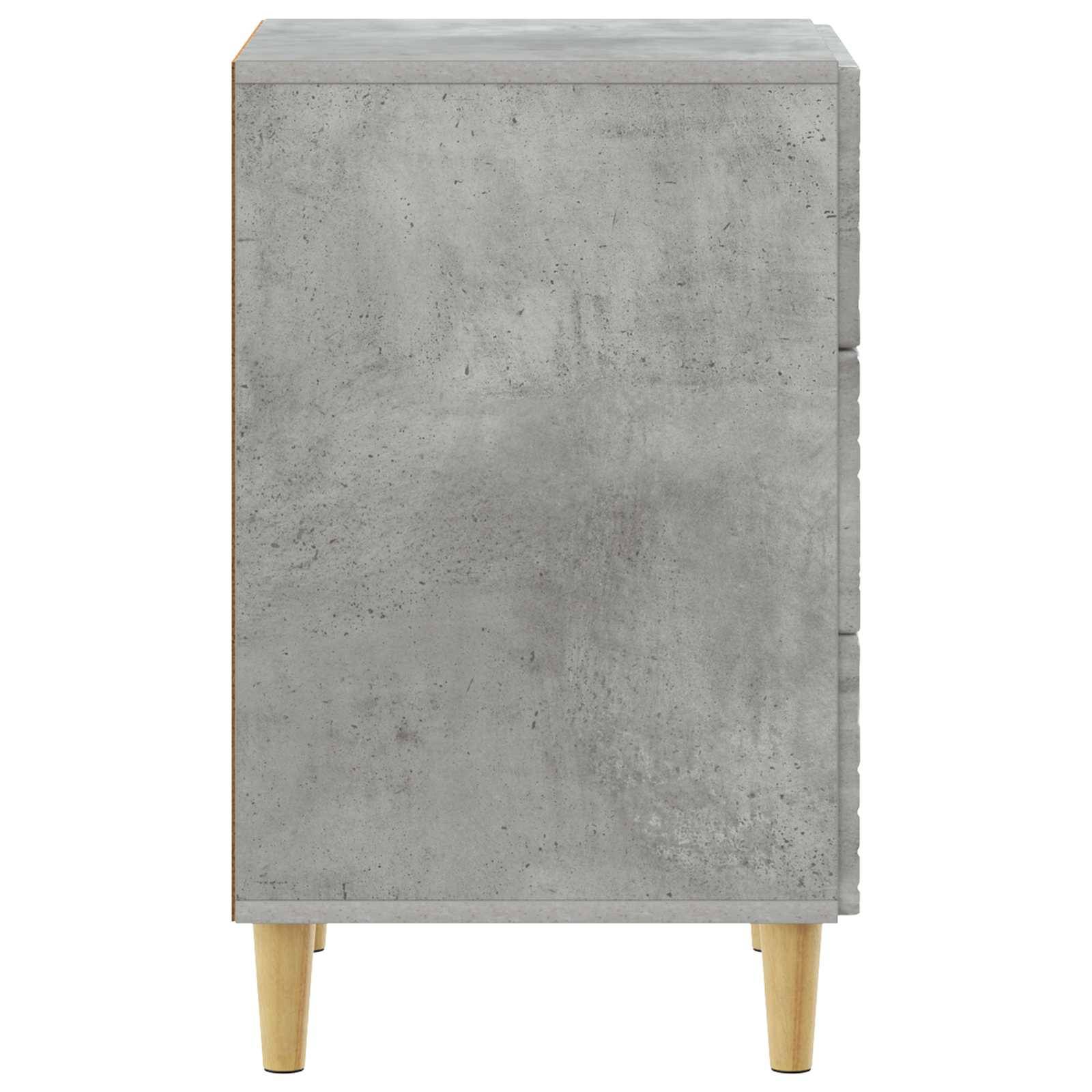 vidaXL Nachttisch Betongrau 43 x 39,5 x 66,5 cm Holzwerkstoff