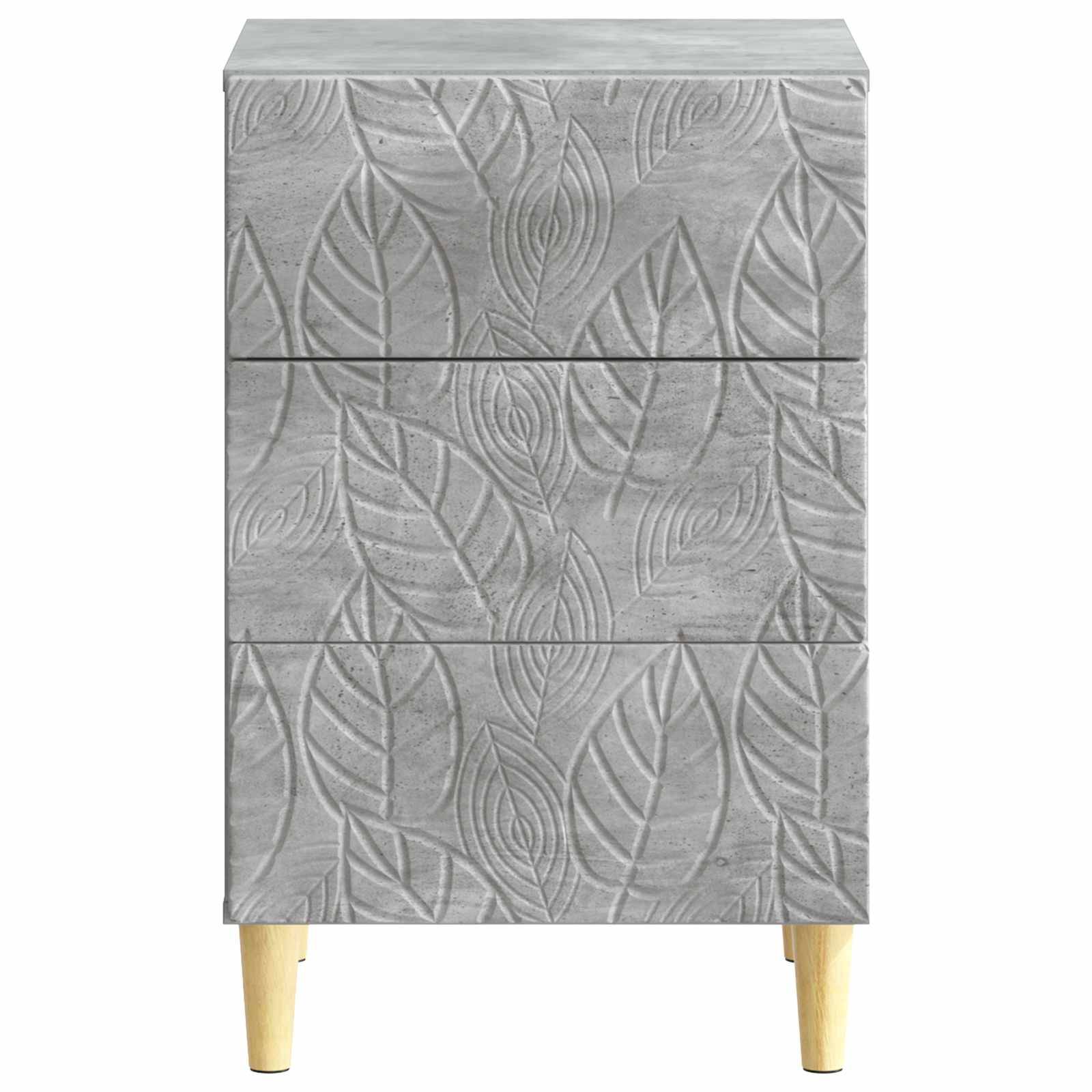 vidaXL Nachttisch Betongrau 43 x 39,5 x 66,5 cm Holzwerkstoff