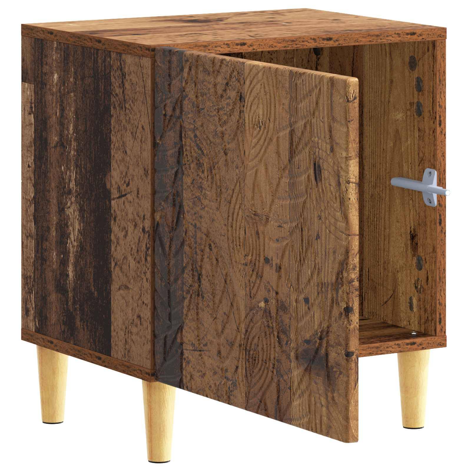 vidaXL Nachttisch 2 pcs Altholz 43 x 34,5 x 50 cm Holzwerkstoff
