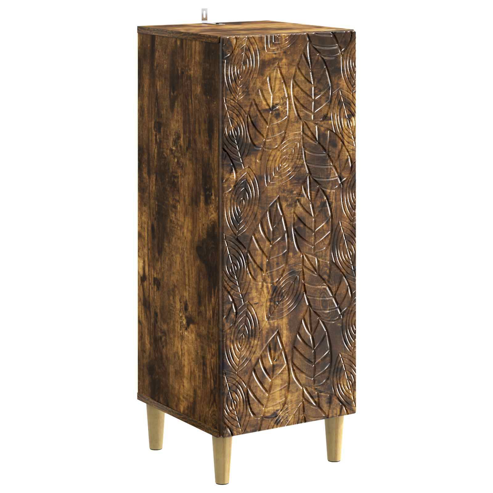 vidaXL Sideboard Geräucherte Eiche 33 x 34,5 x 90 cm Holzwerkstoff