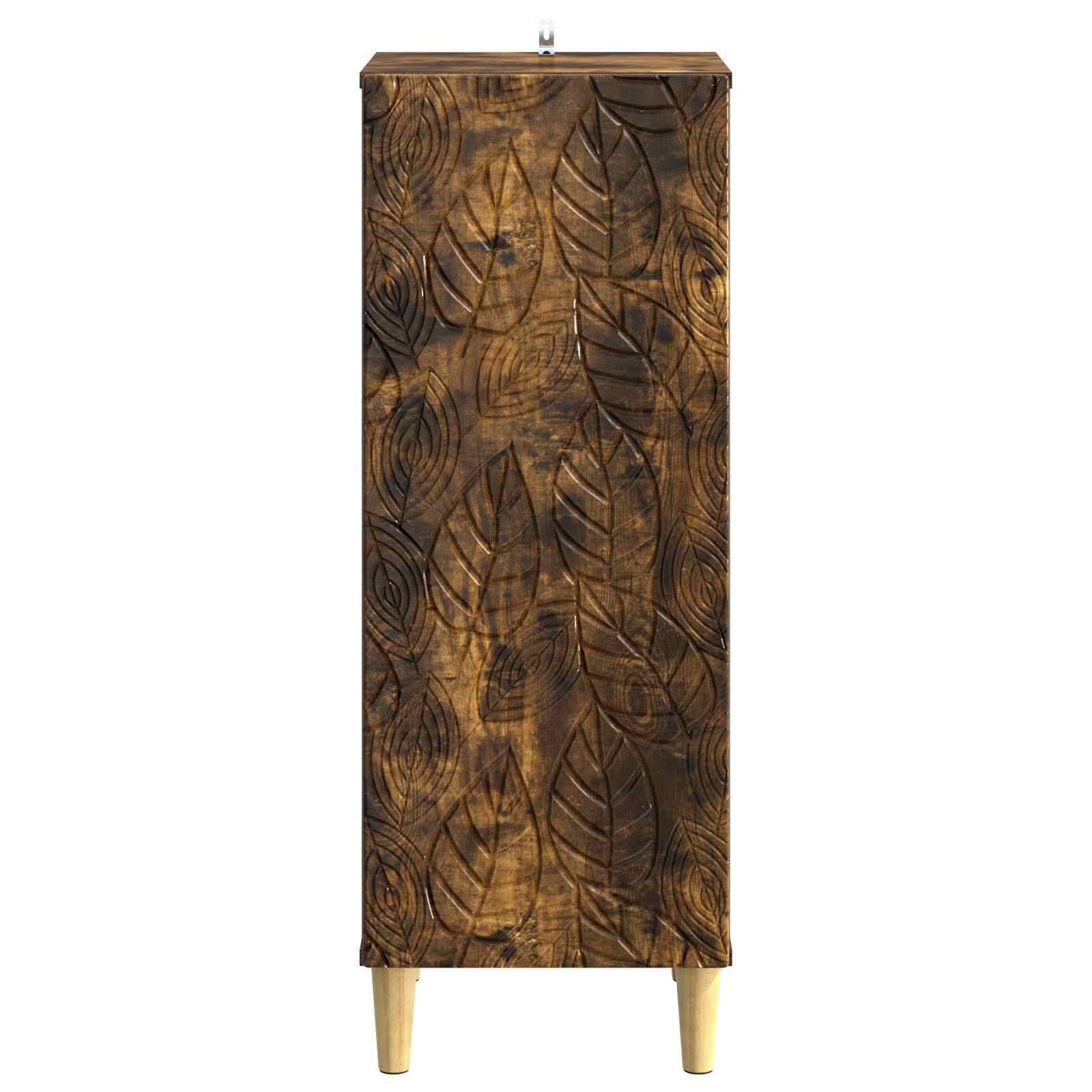 vidaXL Sideboard Geräucherte Eiche 33 x 34,5 x 90 cm Holzwerkstoff